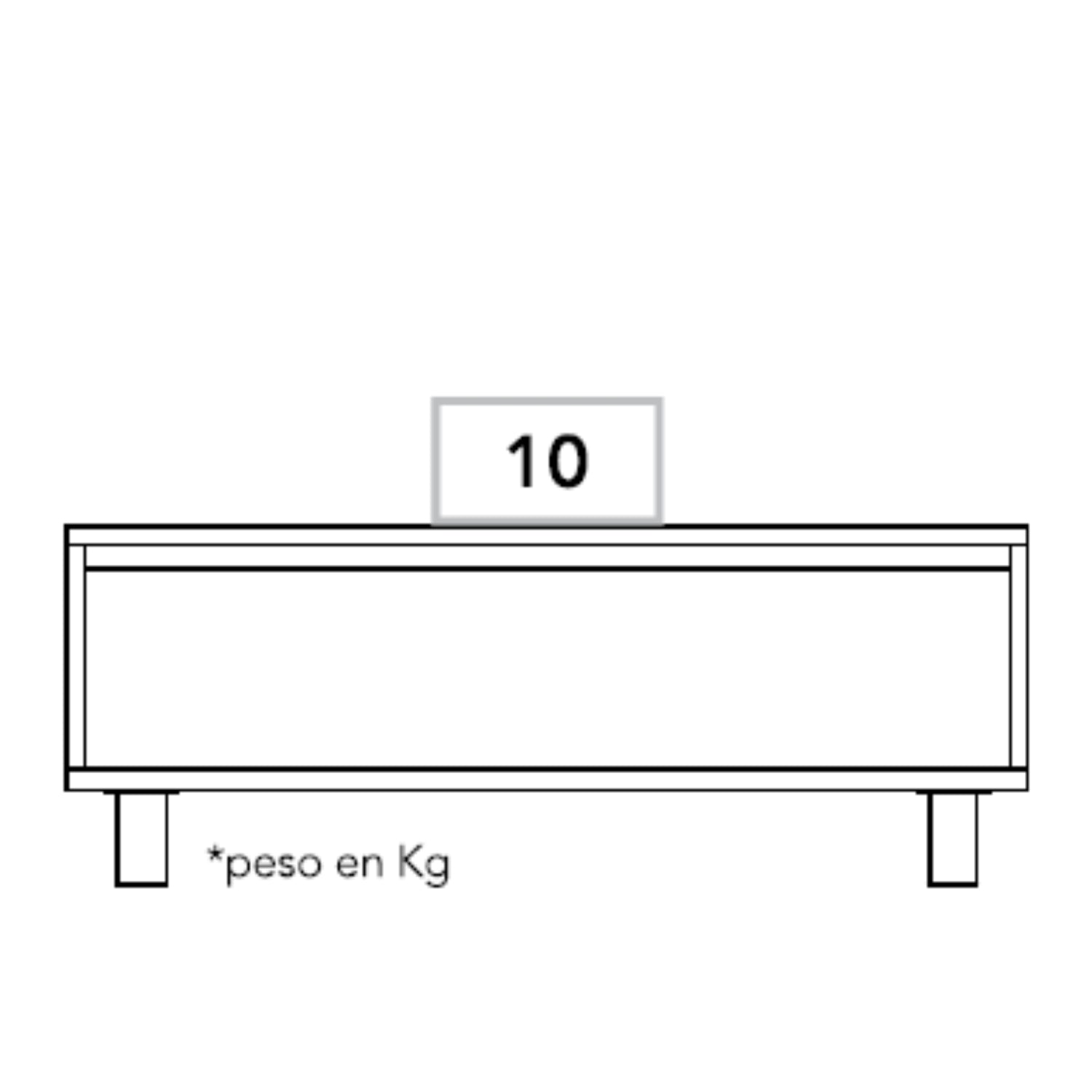 MESA DE CENTRO EXTENSIBLE FM-002O - CAFE OSCURO / NEGRO - 9
