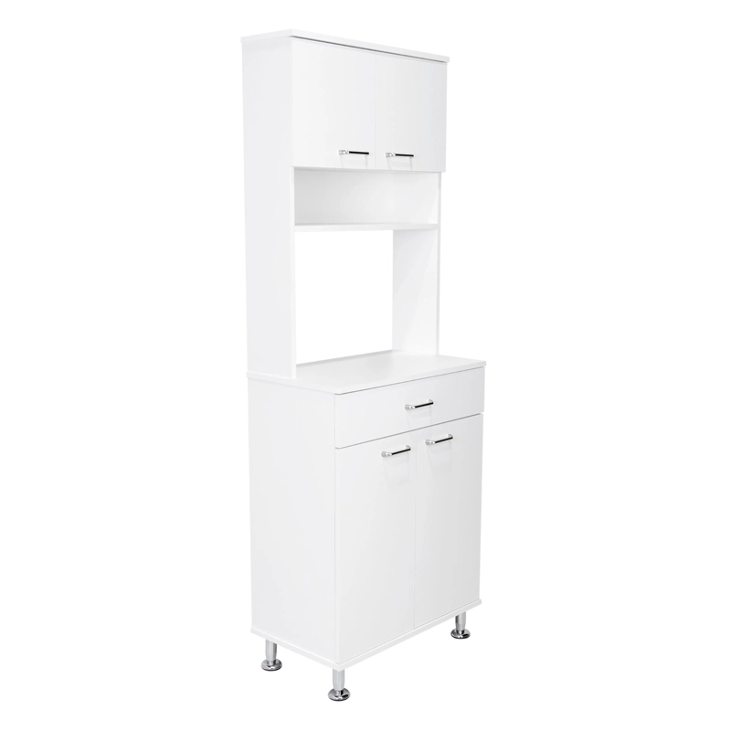 MUEBLE MICROONDAS 4 PUERTAS 1 CAJON FM-012B BLANCO - 1