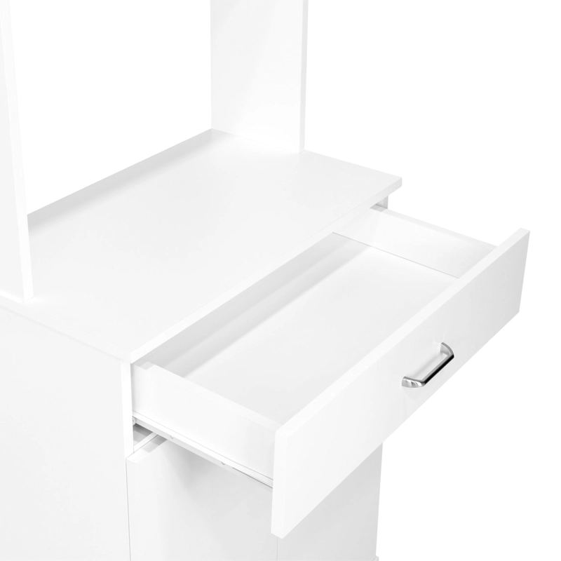 MUEBLE MICROONDAS 4 PUERTAS 1 CAJON FM-012B BLANCO - 2