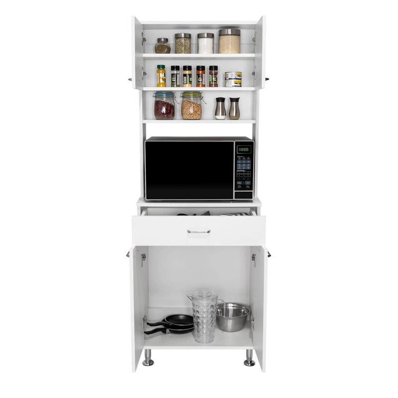 MUEBLE MICROONDAS 4 PUERTAS 1 CAJON FM-012B BLANCO - 7