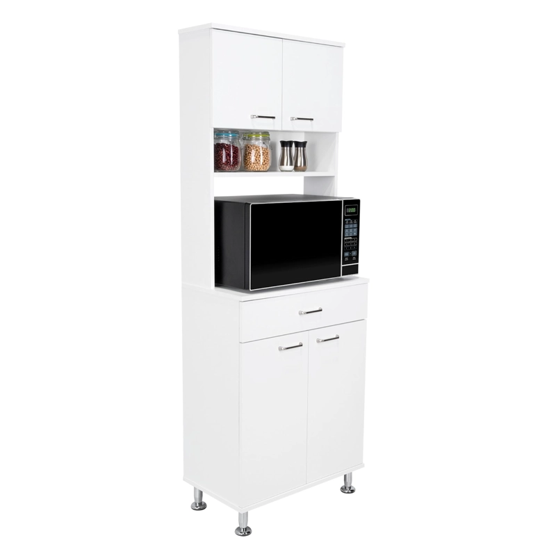 MUEBLE MICROONDAS 4 PUERTAS 1 CAJON FM-012B BLANCO - 8