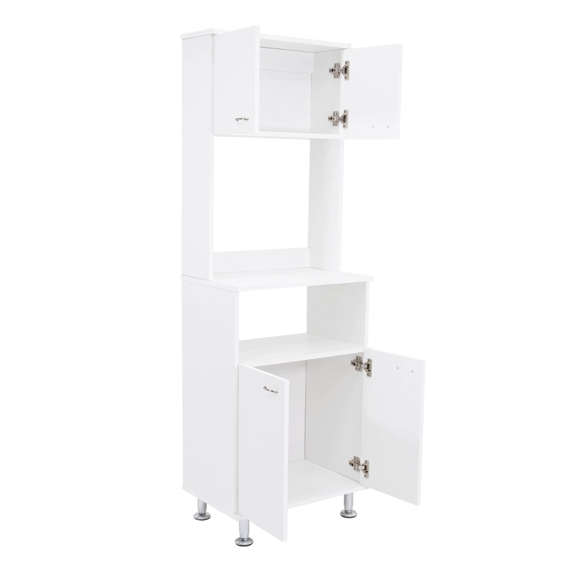 MUEBLE MICROONDAS 4 PUERTAS FM-011B BLANCO - 3