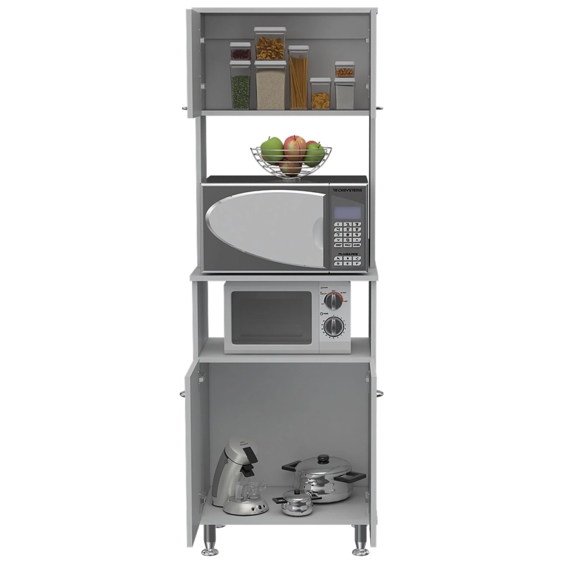 MUEBLE MICROONDAS 4 PUERTAS FM-011B BLANCO - 4