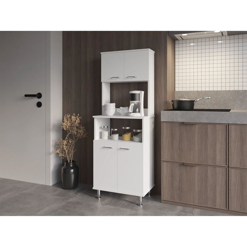 MUEBLE MICROONDAS 4 PUERTAS FM-011B BLANCO - 6
