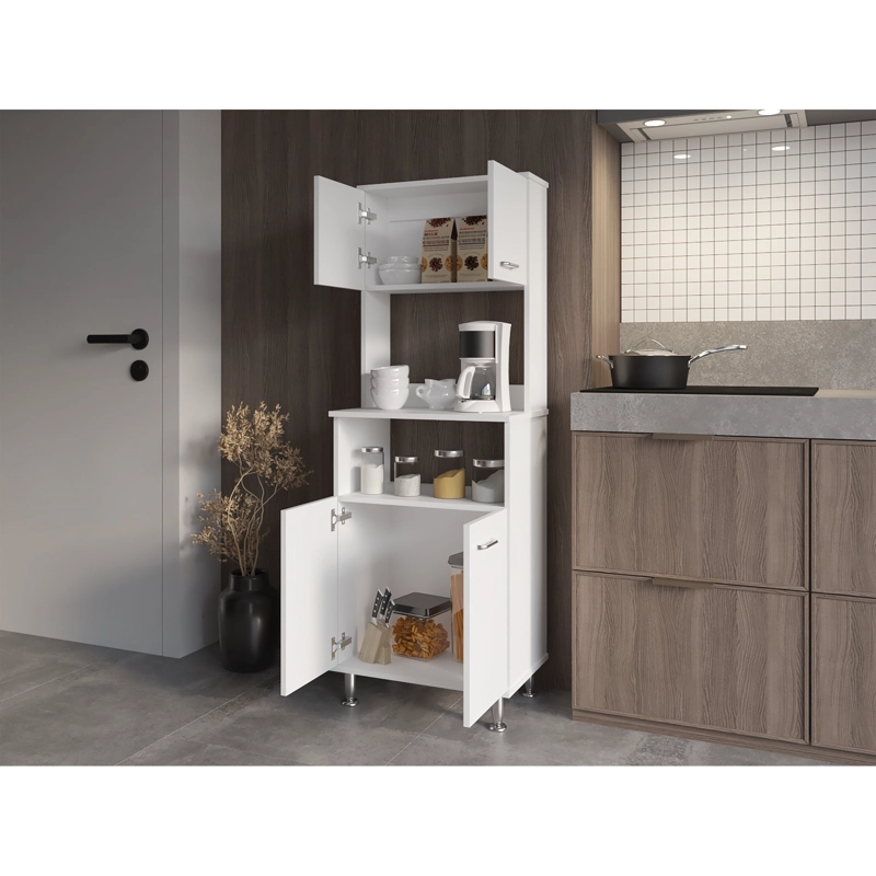 MUEBLE MICROONDAS 4 PUERTAS FM-011B BLANCO - 7