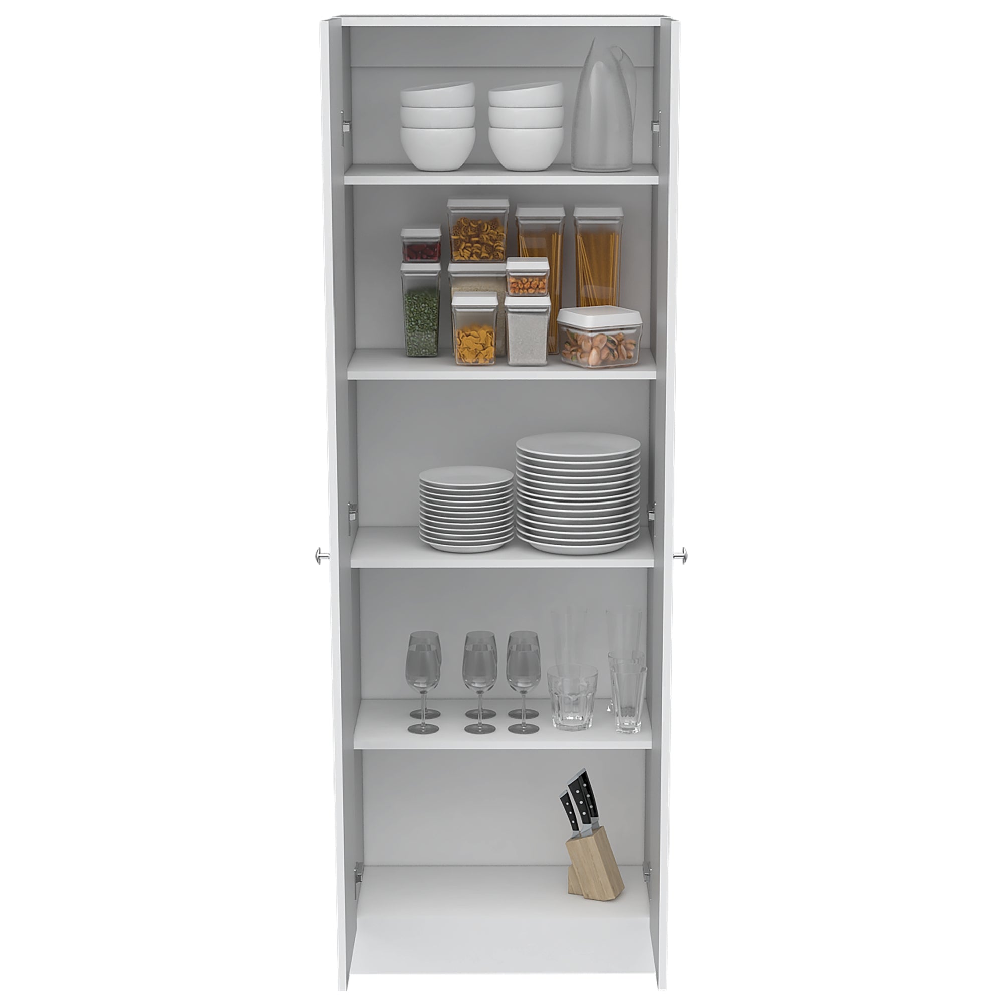 ESTANTE ORGANIZADOR WC 2 PUERTAS FM-010B - BLANCO - 4