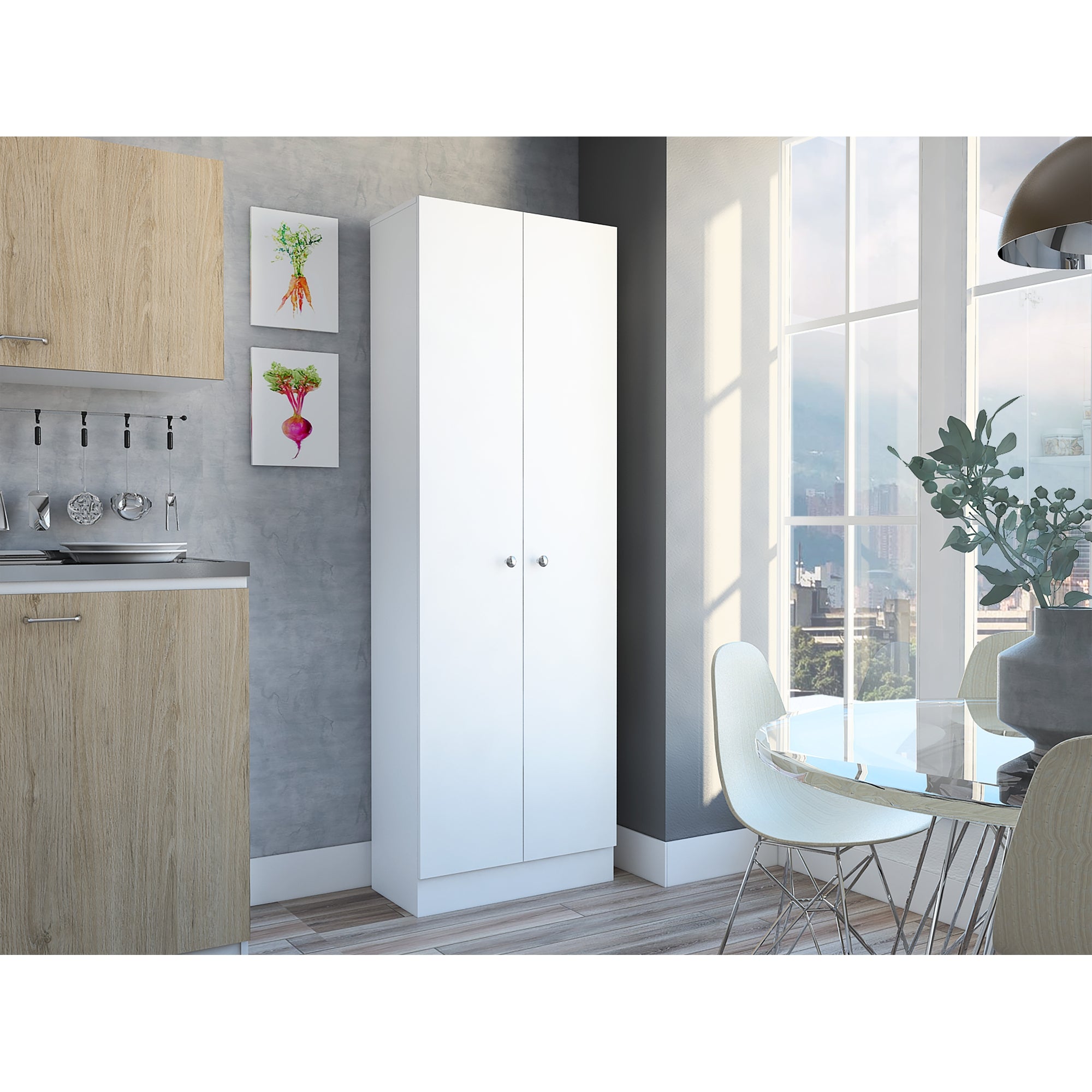 ESTANTE ORGANIZADOR WC 2 PUERTAS FM-010B - BLANCO - 6