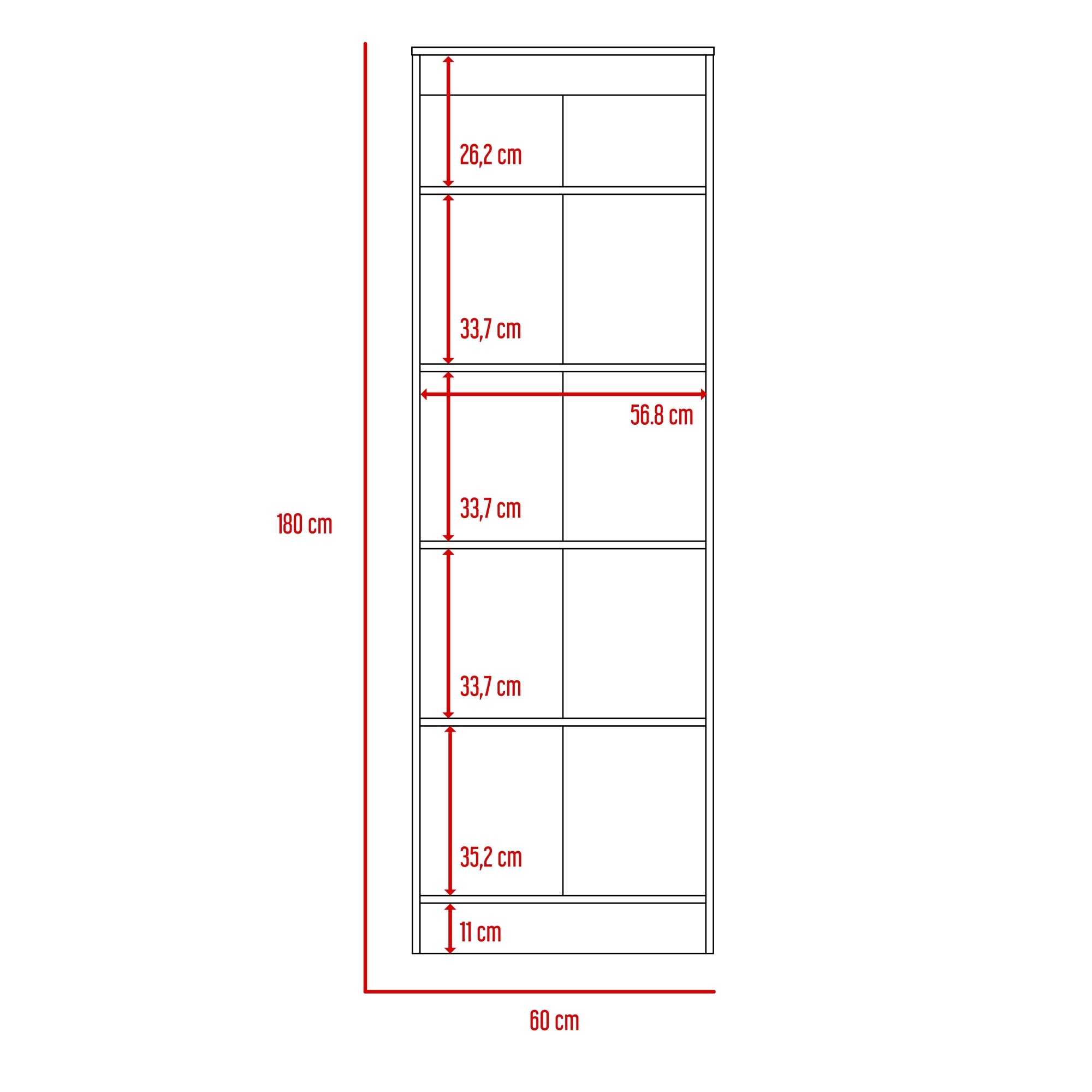 ESTANTE ORGANIZADOR WC 2 PUERTAS FM-010B - BLANCO - 9