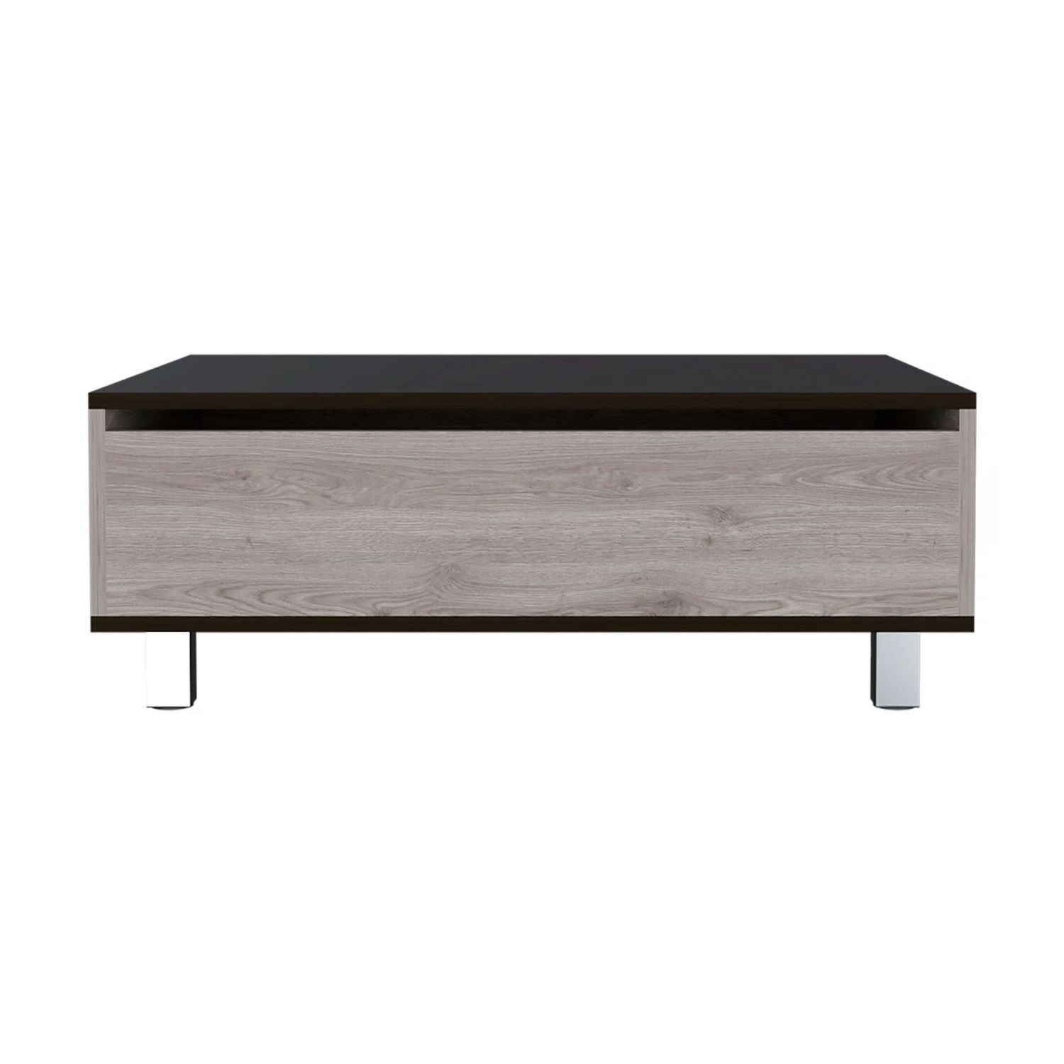 MESA DE CENTRO EXTENSIBLE FM-002G GRIS Y NEGRO - 2