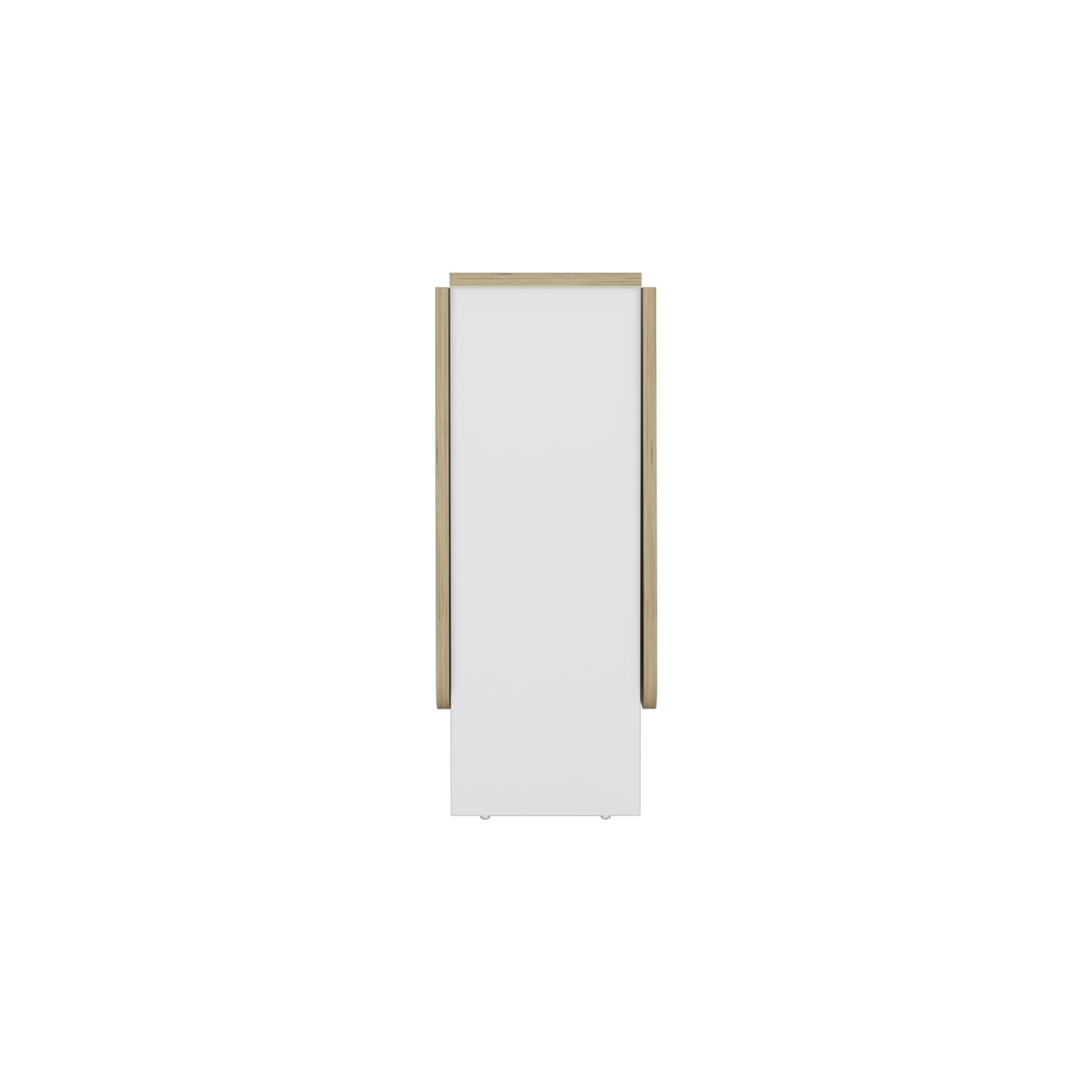 MESA PLEGABLE FM-001B - BLANCO Y CAFÉ CLARO - 2