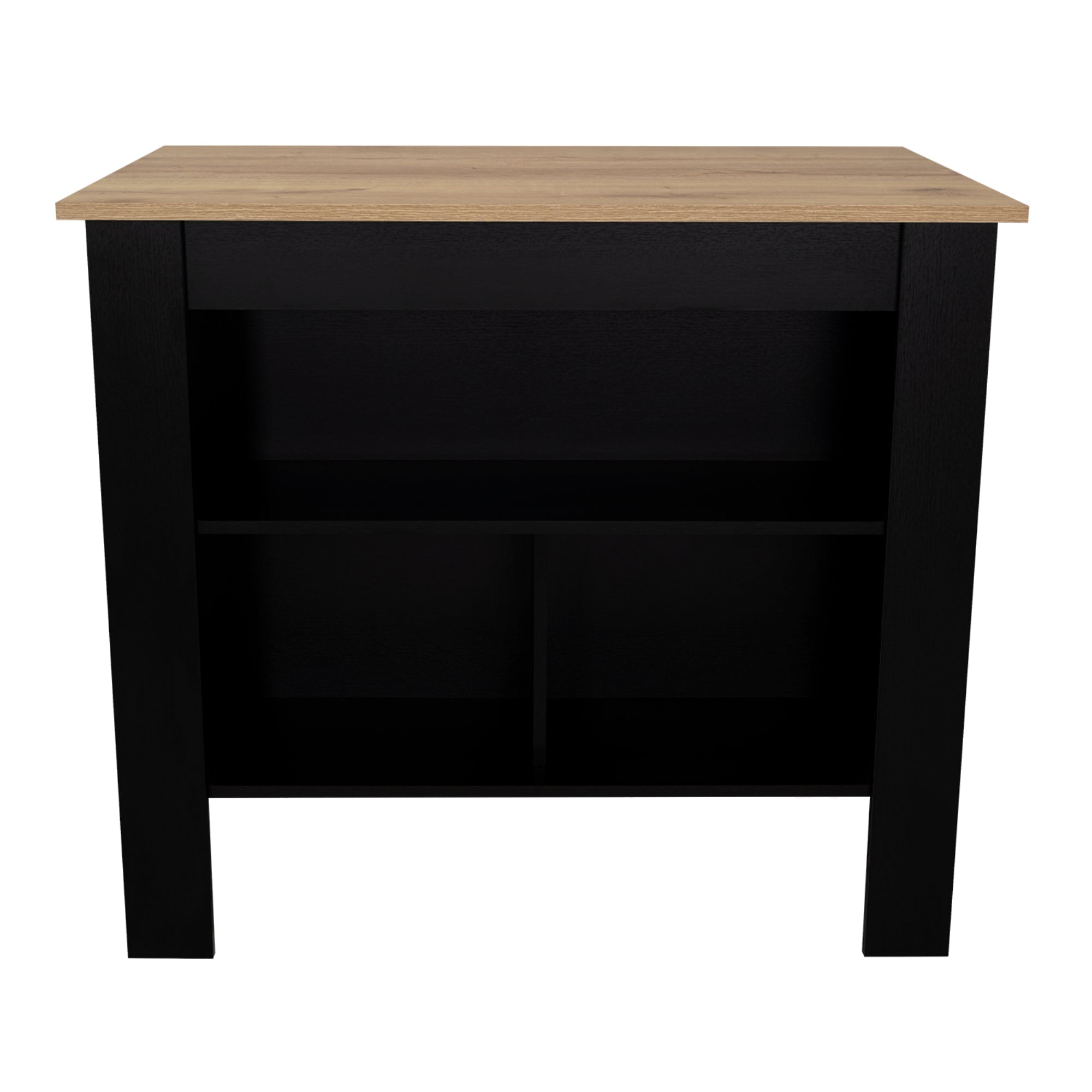 ISLA DE COCINA 103X70X90 CM FM-009N NEGRO Y CAFÉ CLARO - 3