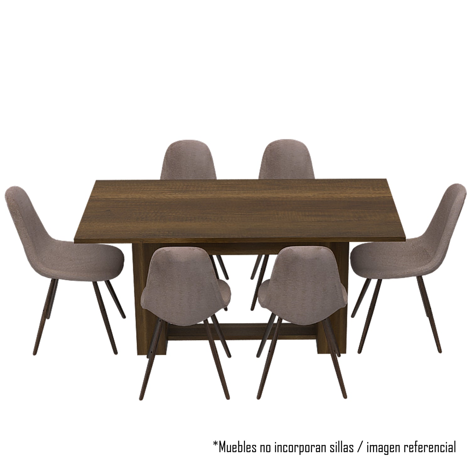 MESA DE COMEDOR FM-004O CAFÉ OSCURO - 4