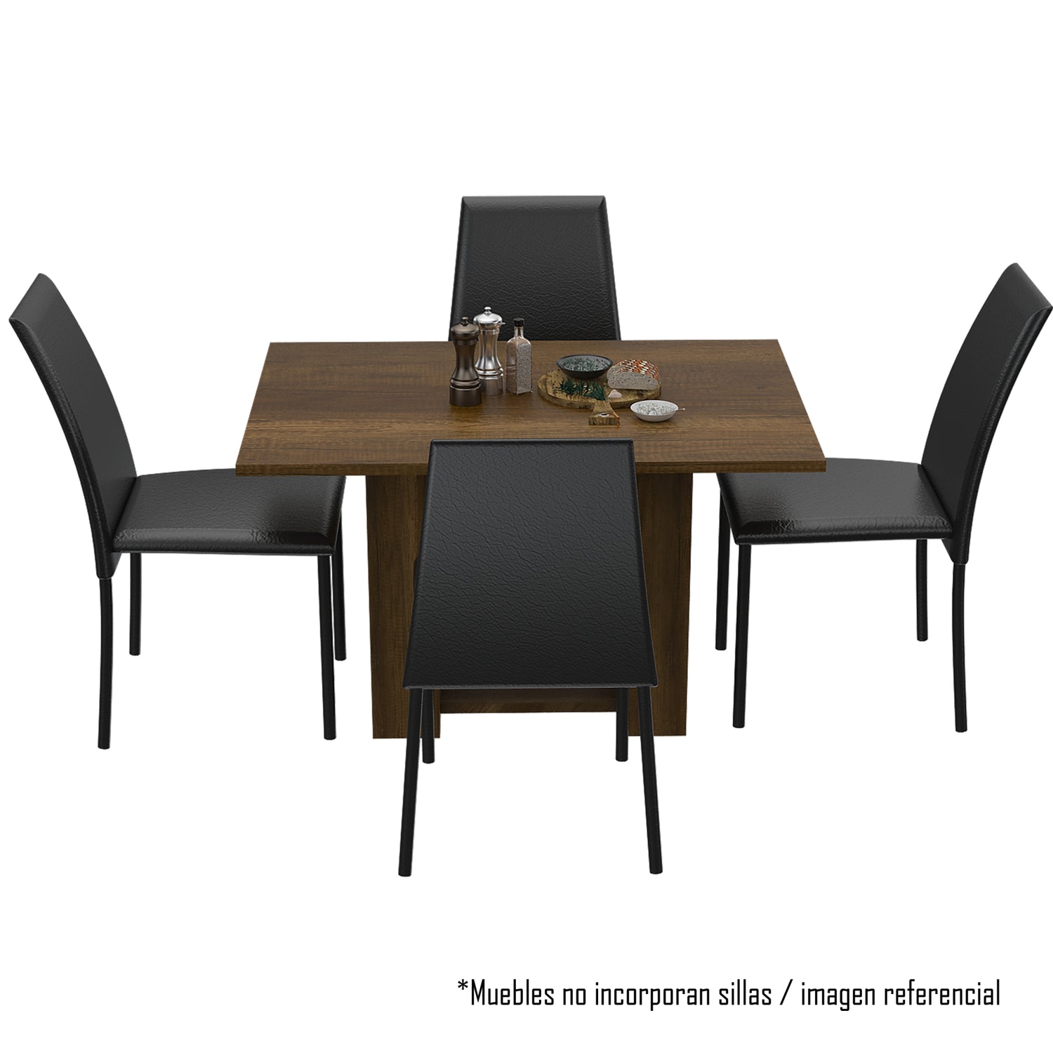 MESA DE COMEDOR FM-003O CAFÉ OSCURO - 5