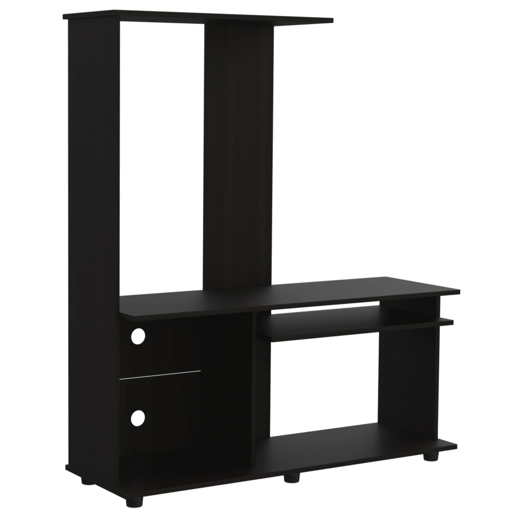 ESTANTE TV 50' CON 5 REPISAS FM-005N - NEGRO - 1