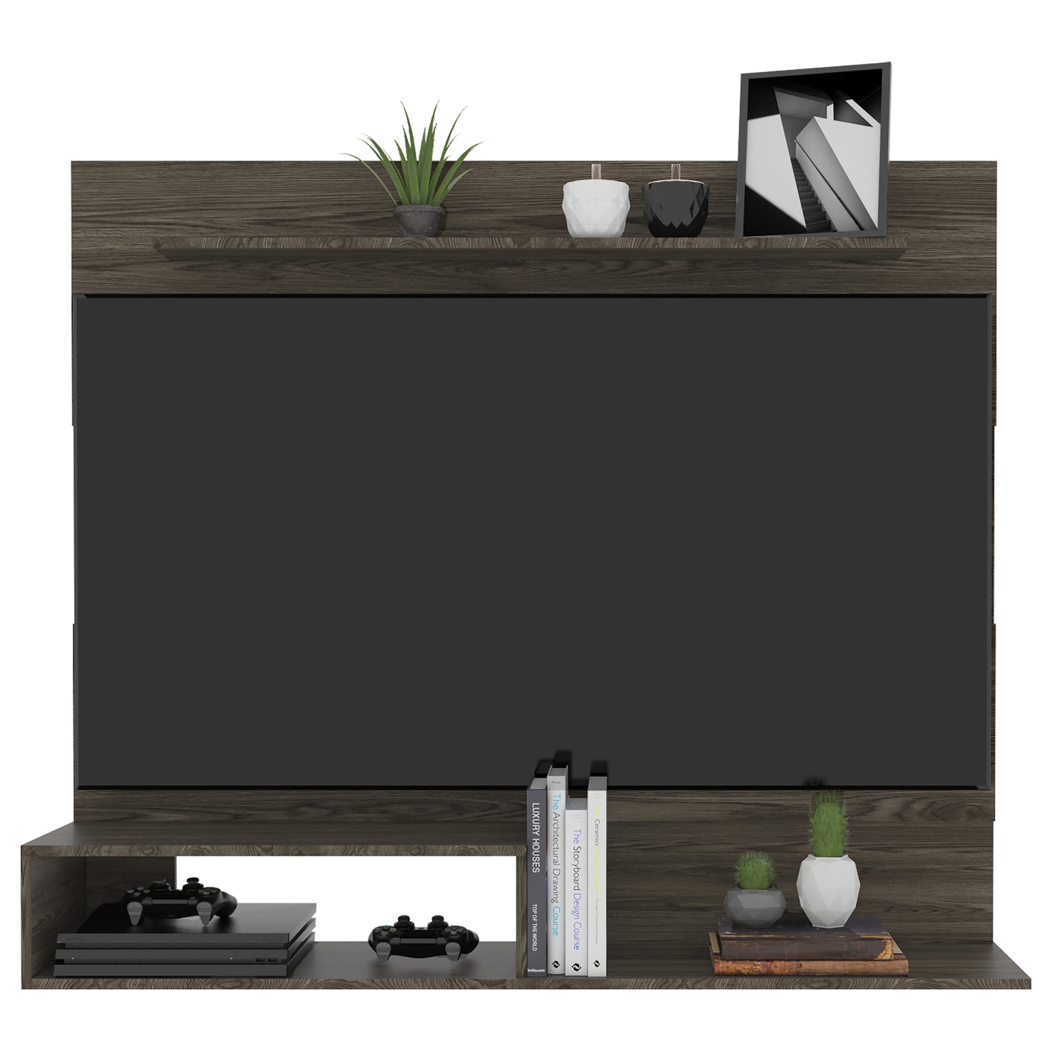 PANEL TV 55' 120X150X31,5 CM FM-001O - CAFE OSCURO - 3