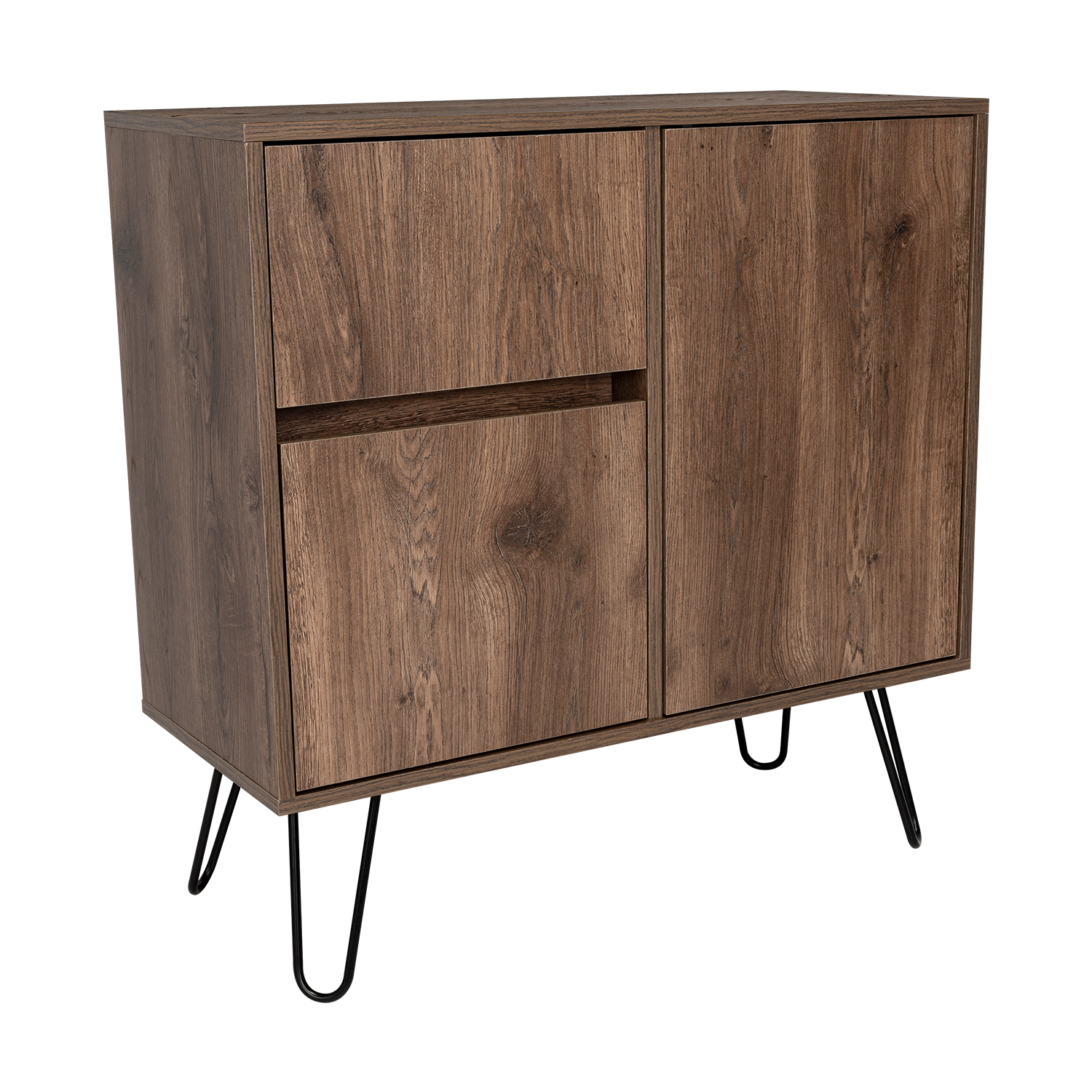 ARRIMO 2 PUERTAS Y 1 CAJON FM-001S - CAFÉ OSCURO - 1