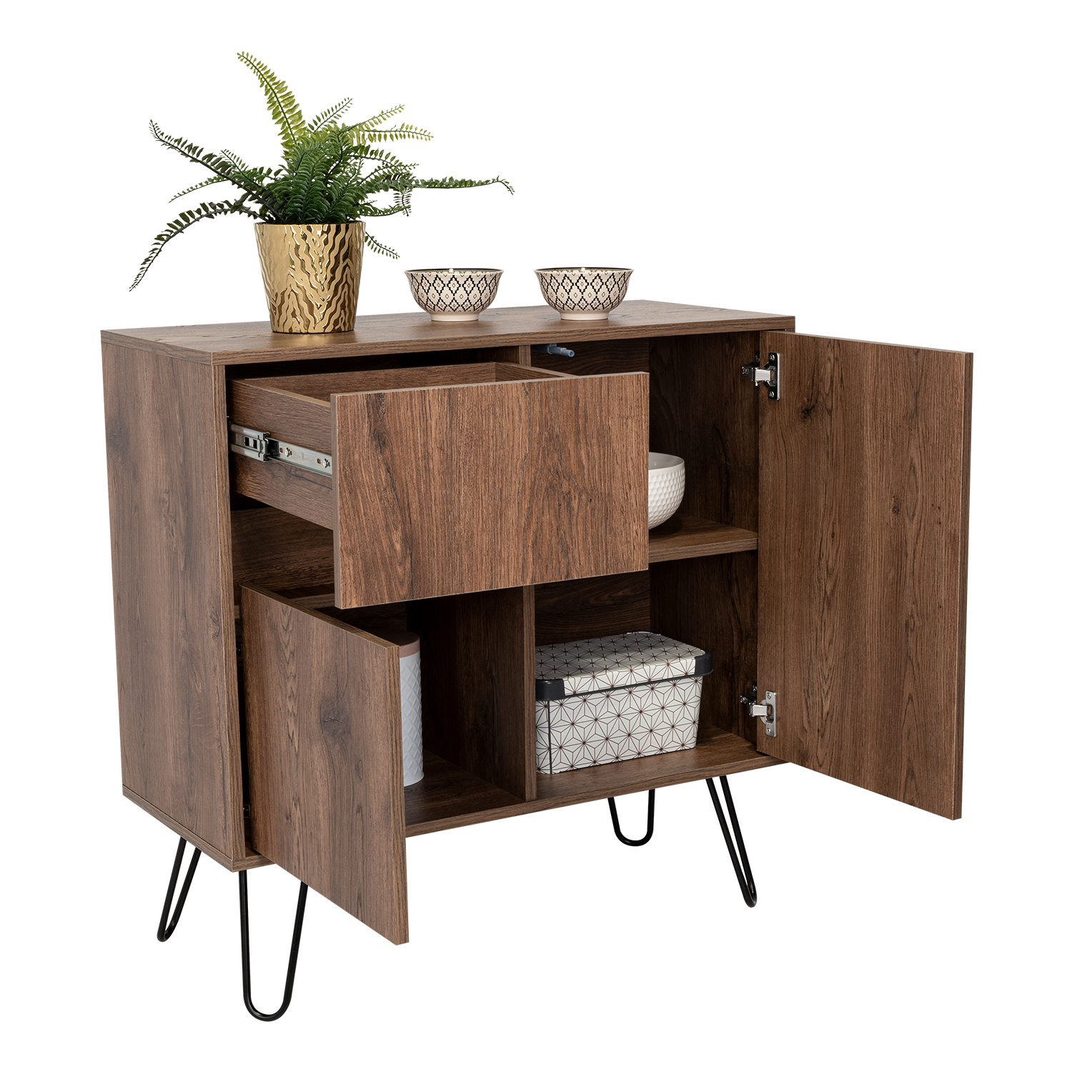 ARRIMO 2 PUERTAS Y 1 CAJON FM-001S - CAFÉ OSCURO - 6
