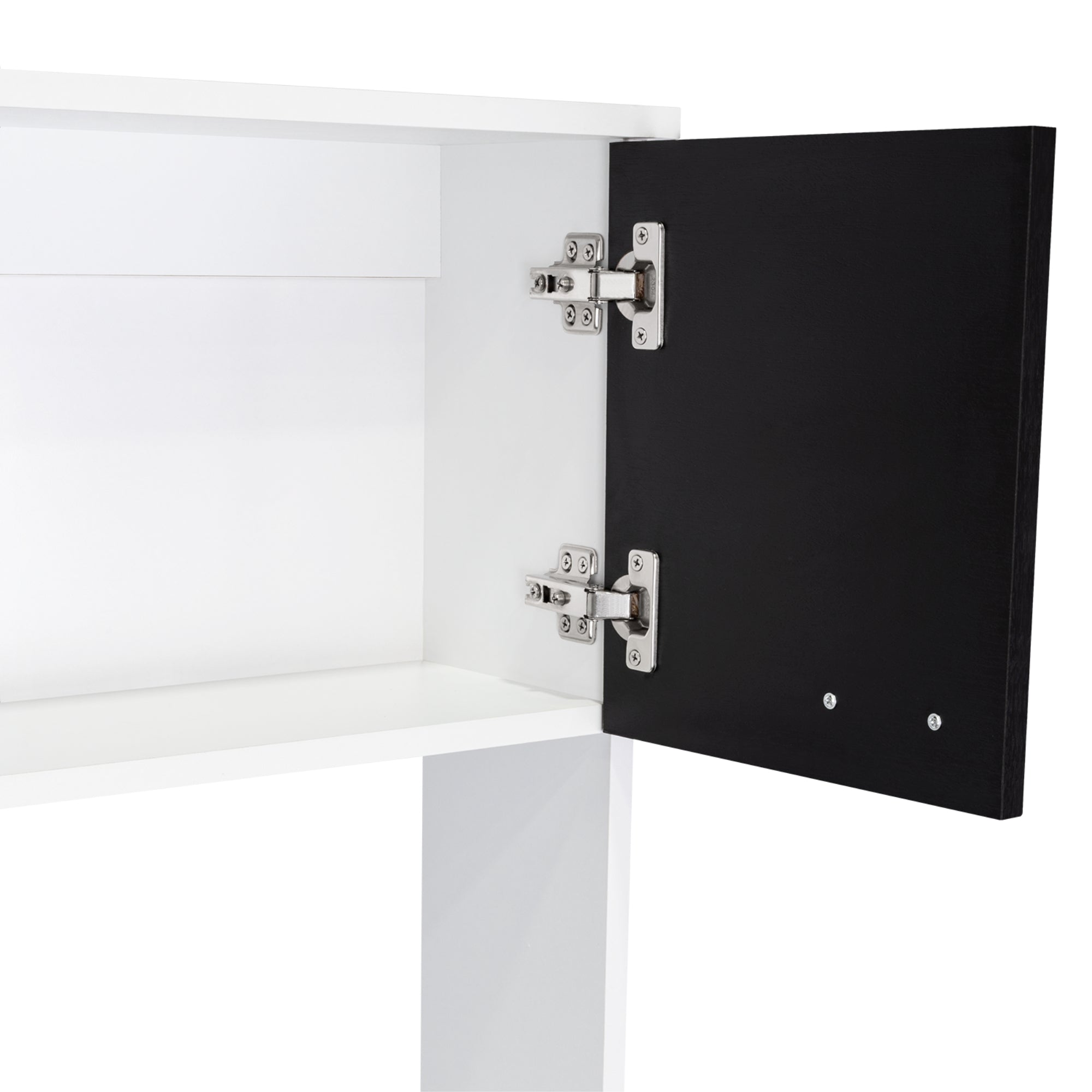 MUEBLE COCINA FMFURNITURE MICROONAD 4 PUERTAS FM-011B BLANCO Y NEGRO - 7