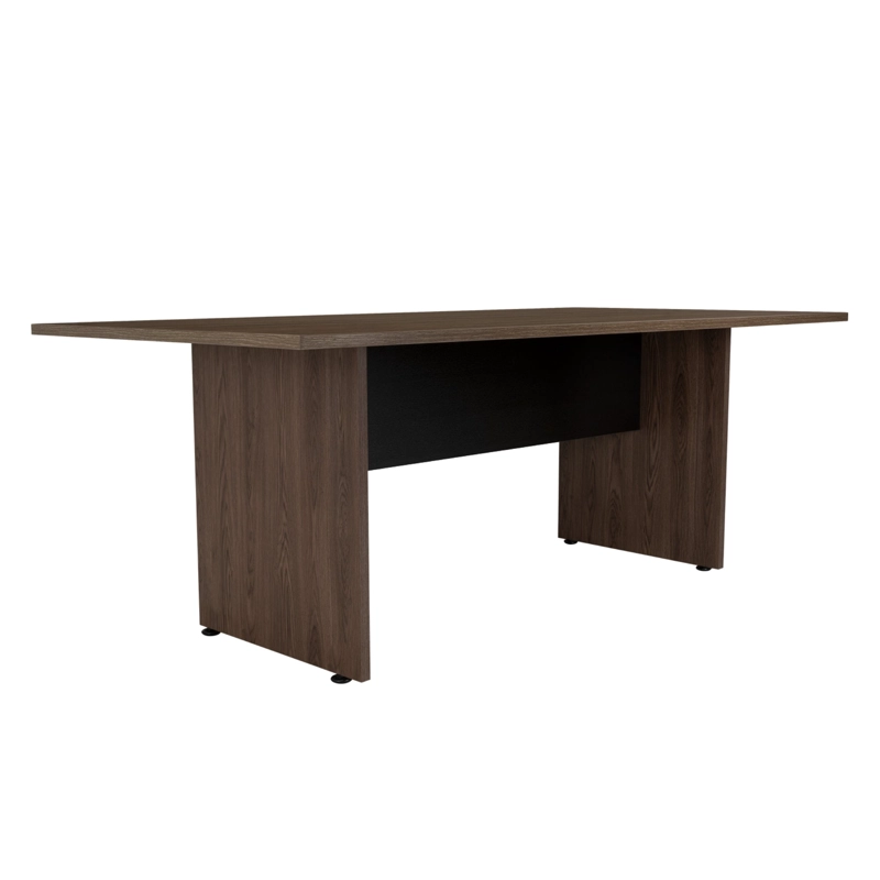MESA DE REUNION 75X200X100 CM FM-054N - NEGRO Y CAFE OSCURO - 1