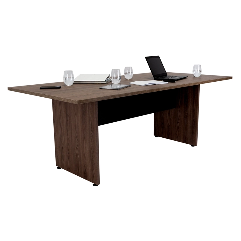 MESA DE REUNION 75X200X100 CM FM-054N - NEGRO Y CAFE OSCURO - 4