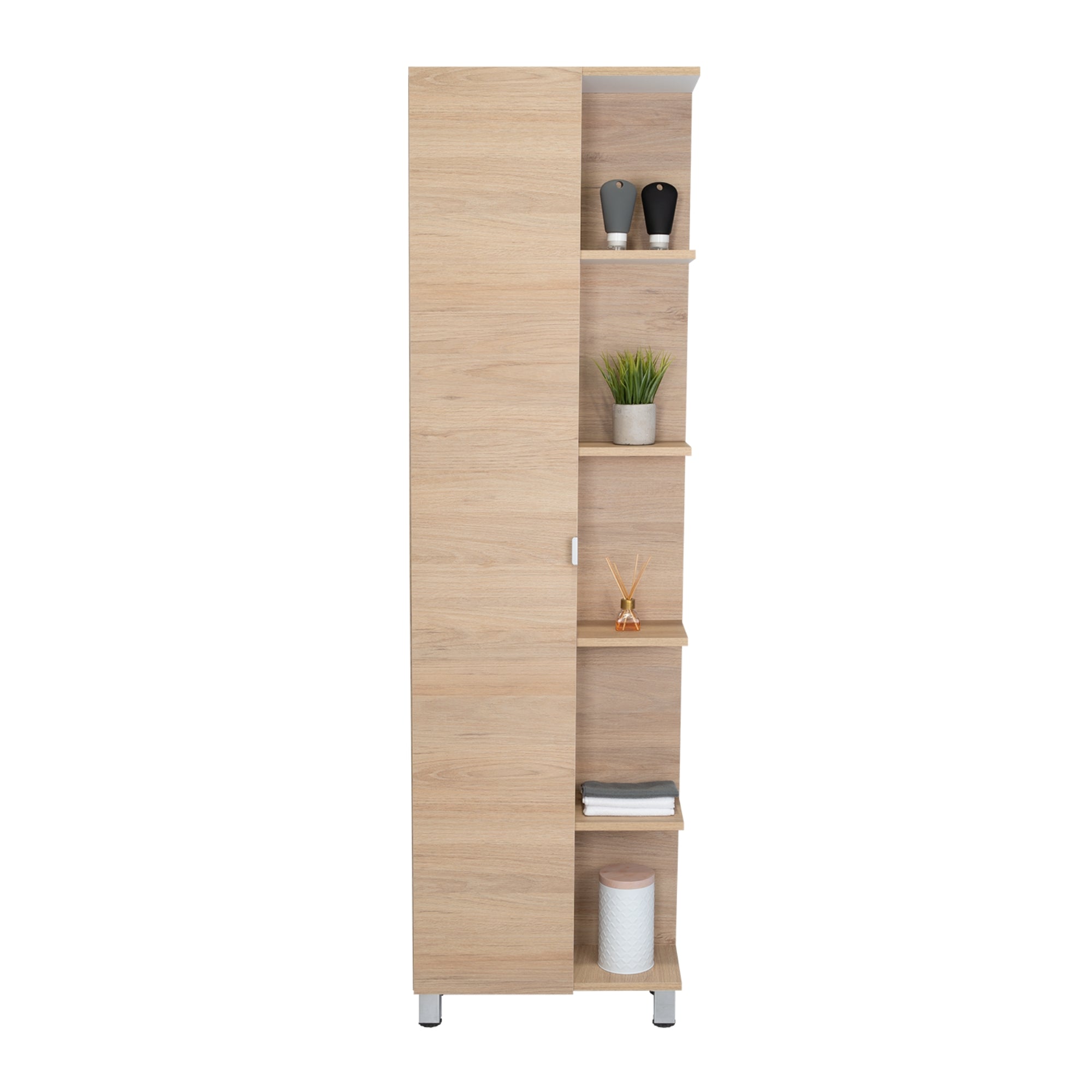 MUEBLE BAÑO 1 PUERTA FM-002C CAFÉ CLARO - 6