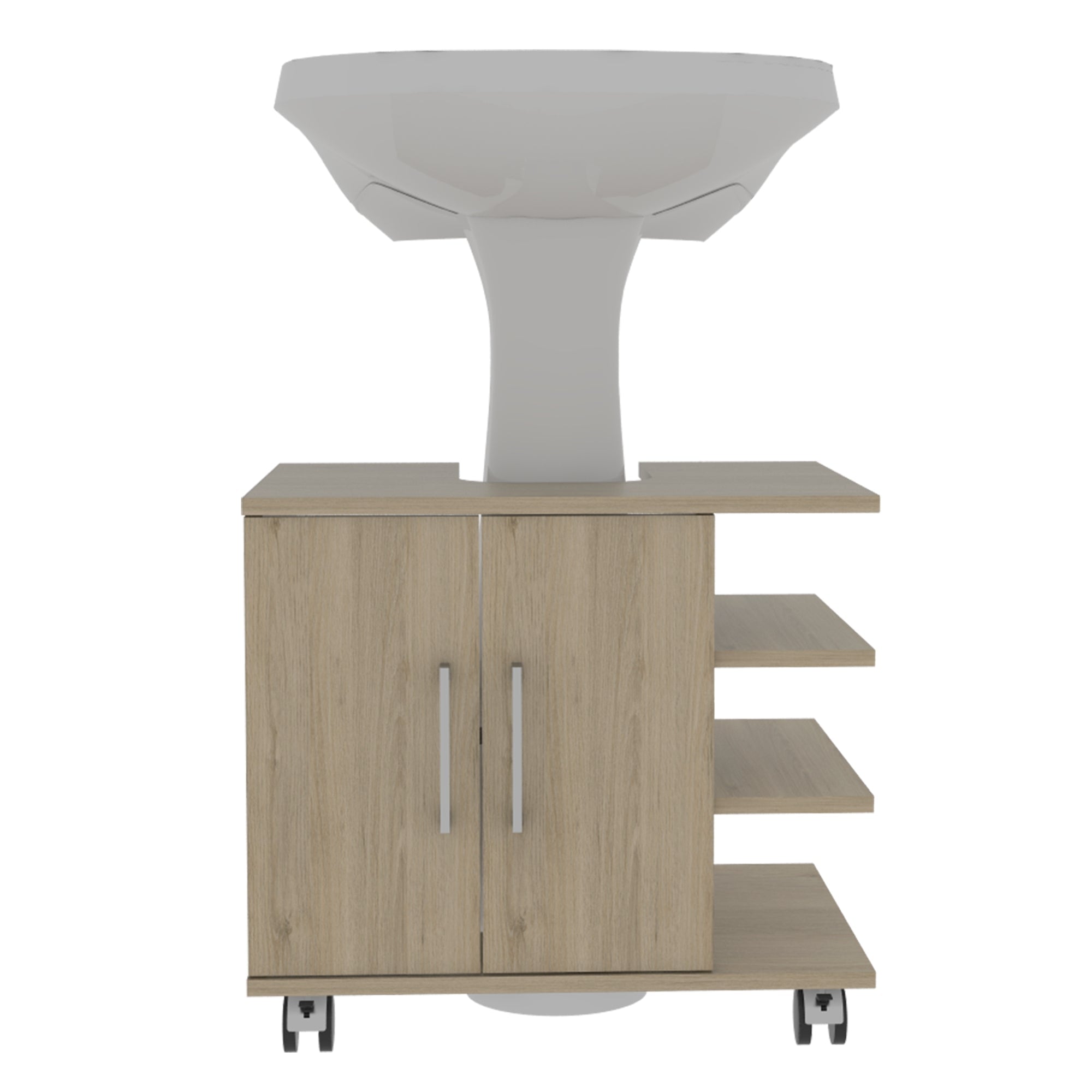 MUEBLE BAÑO FMFURNITURE 2 PUERTAS FM-003C CAFÉ CLARO - 2