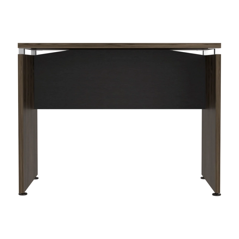 ESCRITORIO 75X100X60 CM FM-007N NEGRO Y CAFÉ OSCURO - 2