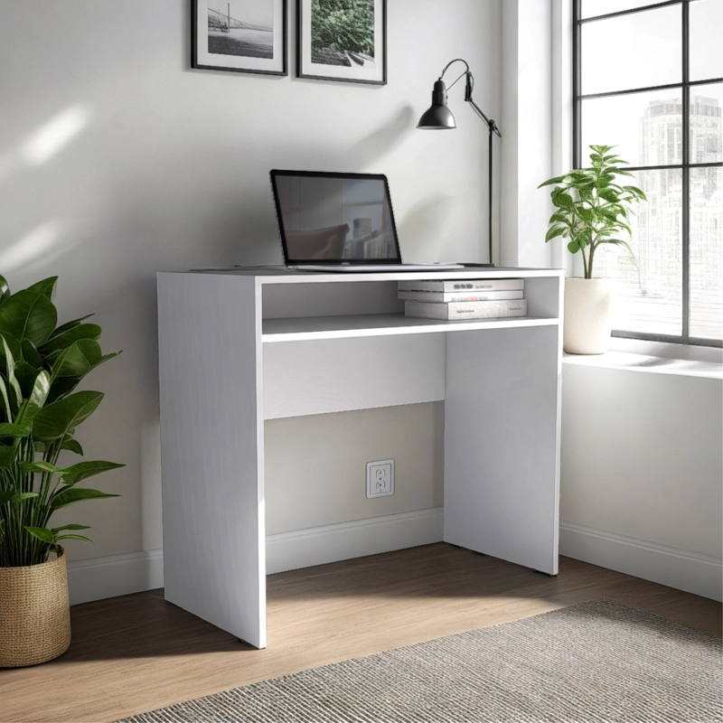 ESCRITORIO 1 REPISA 89,2X77X42,3 CM FM-053B BLANCO - 5