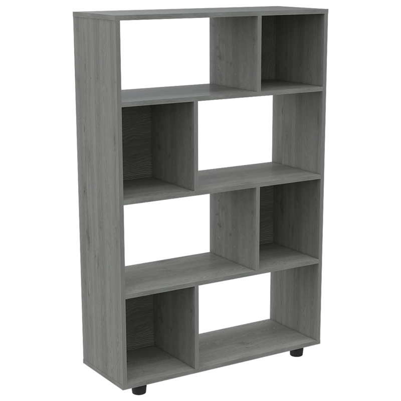 BIBLIOTECA MODULAR 8 REPISAS  FM-011G GRIS - 1