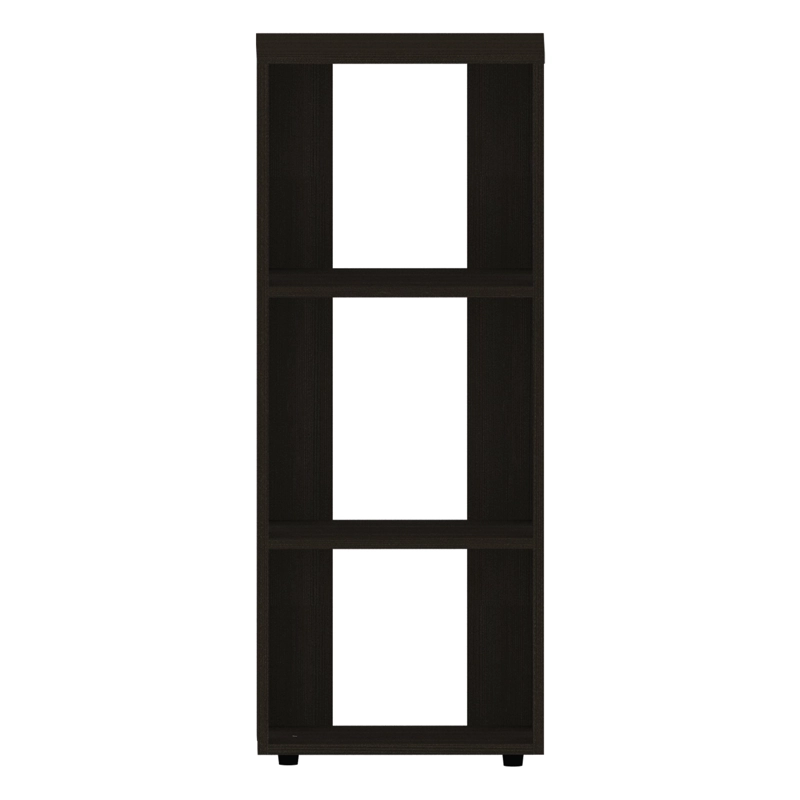 LIBRERO 2 ESTANTES FM-004W - NEGRO - 2