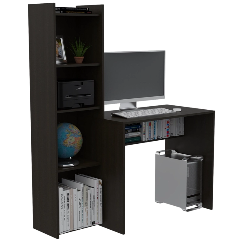 ESCRITORIO BIBLIOTECA 150X127,1X50 CM FM-030N NEGRO - 4