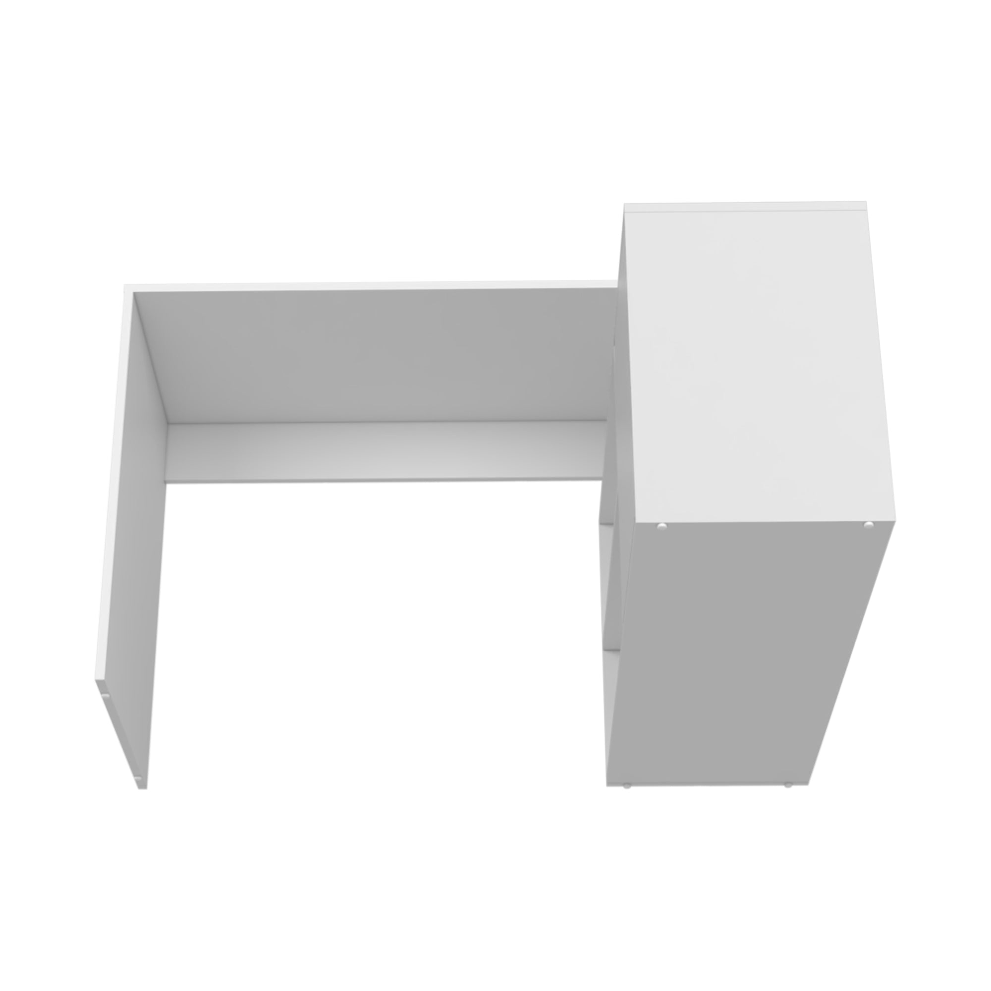 ESCRITORIO EN L 1 PUERTA 116,6X100X73,6 CM FM-033B BLANCO - 6