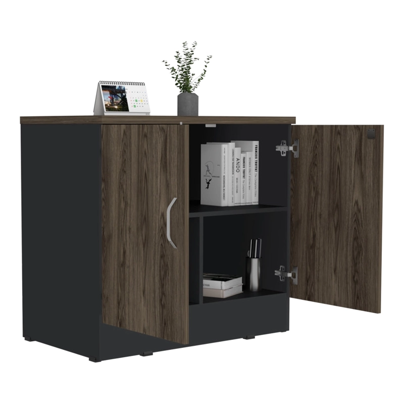 BIFFET 2 PUERTAS  FM-002O CAFÉ OSCURO Y NEGRO - 3