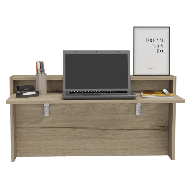 ESCRITORIO ABATIBLE DE PARED FM-040C CAFÉ CLARO - 4