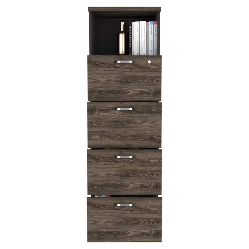CAJONERA 161,6X47,5X45 CM FM-004N NEGRO Y CAFÉ OSCURO - 3