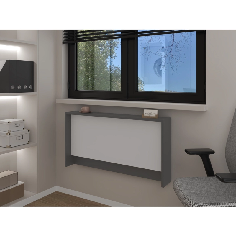 ESCRITORIO ABATIBLE DE PARED FM-040B BLANCO Y PLOMO - 5