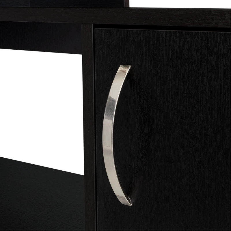 ESCRITORIO EN L 1 PUERTA Y ESTANTES  FM-032N - NEGRO - 7