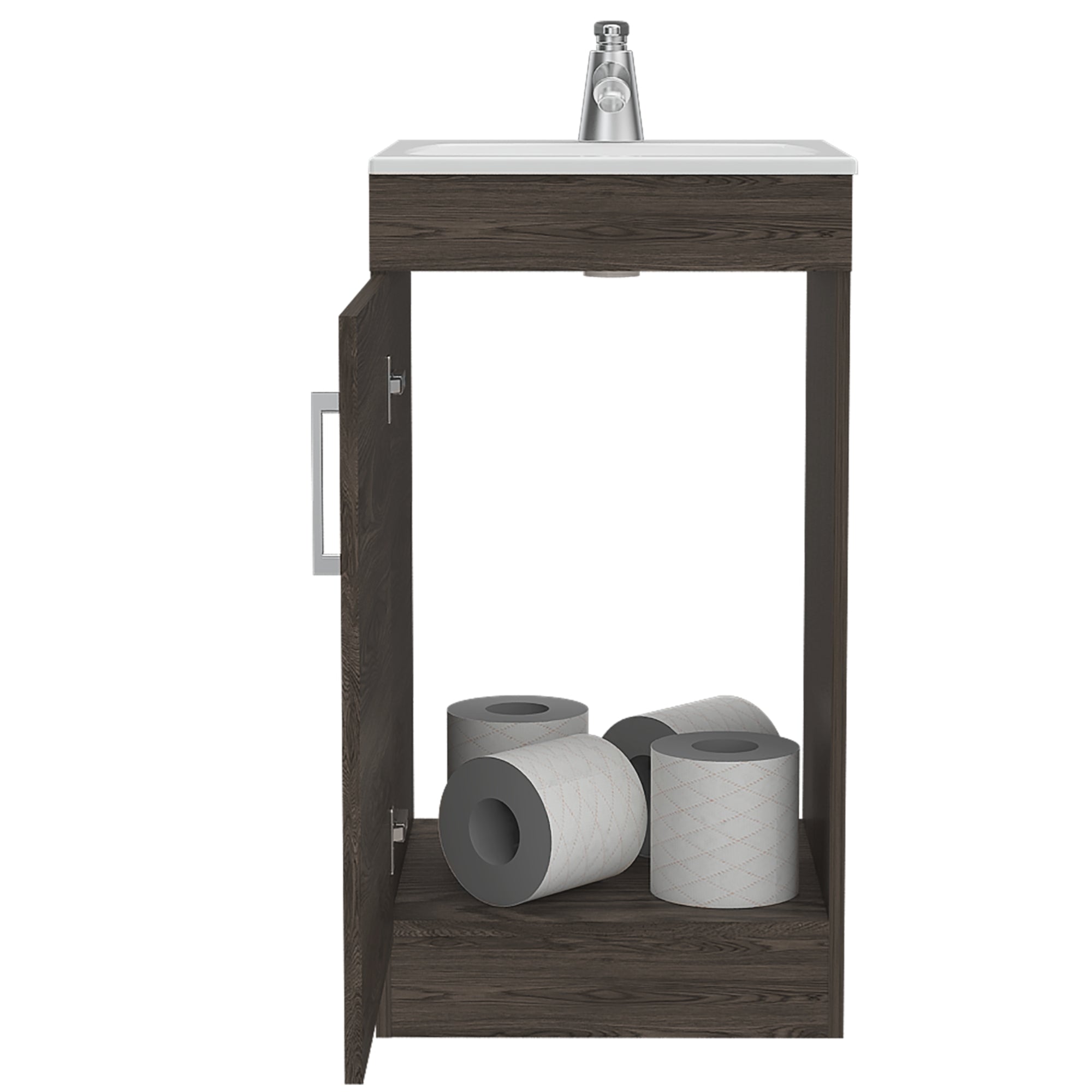 MUEBLE VANITORIO FMFURNITURE PISO 1 PUERTA FM-005O CAFÉ OSCURO - 3