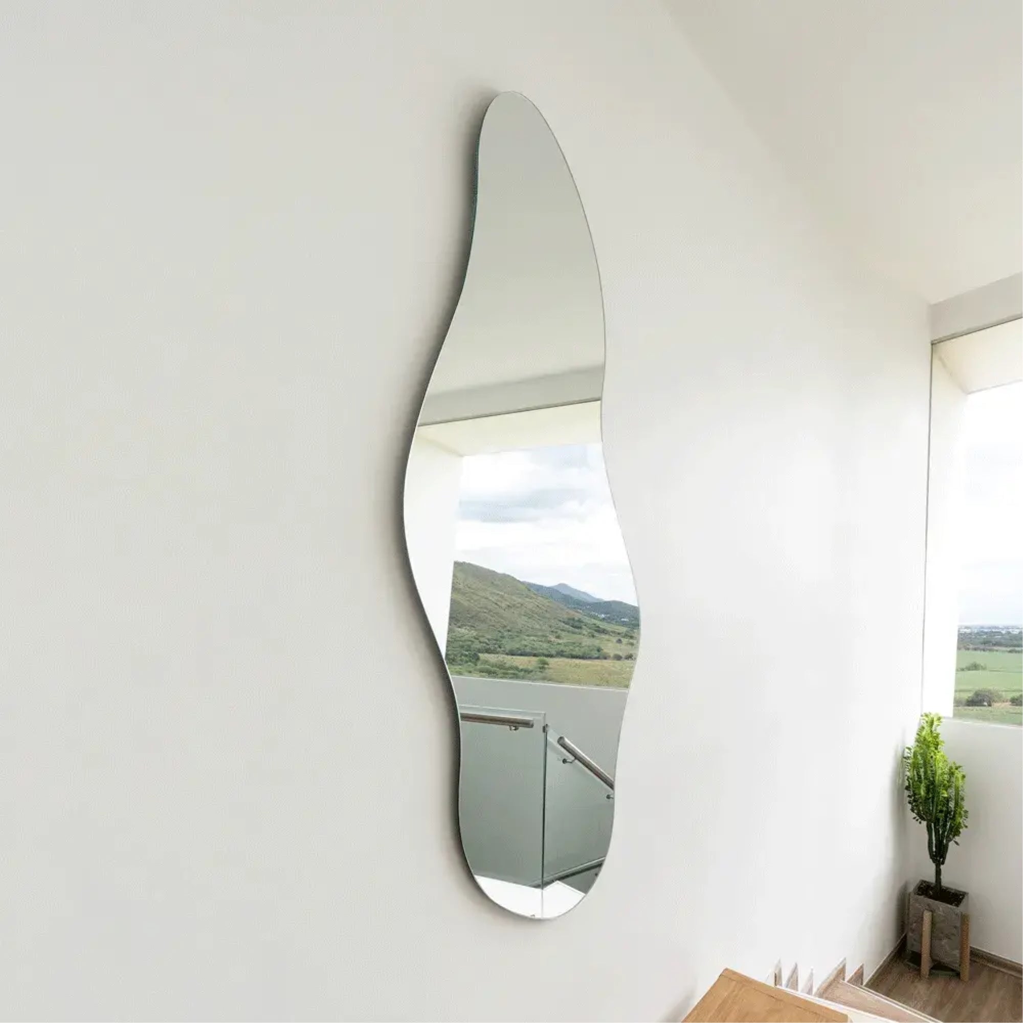 ESPEJO CON FORMA IRREGULAR 150X65X1,9 CM FM-021 - 5