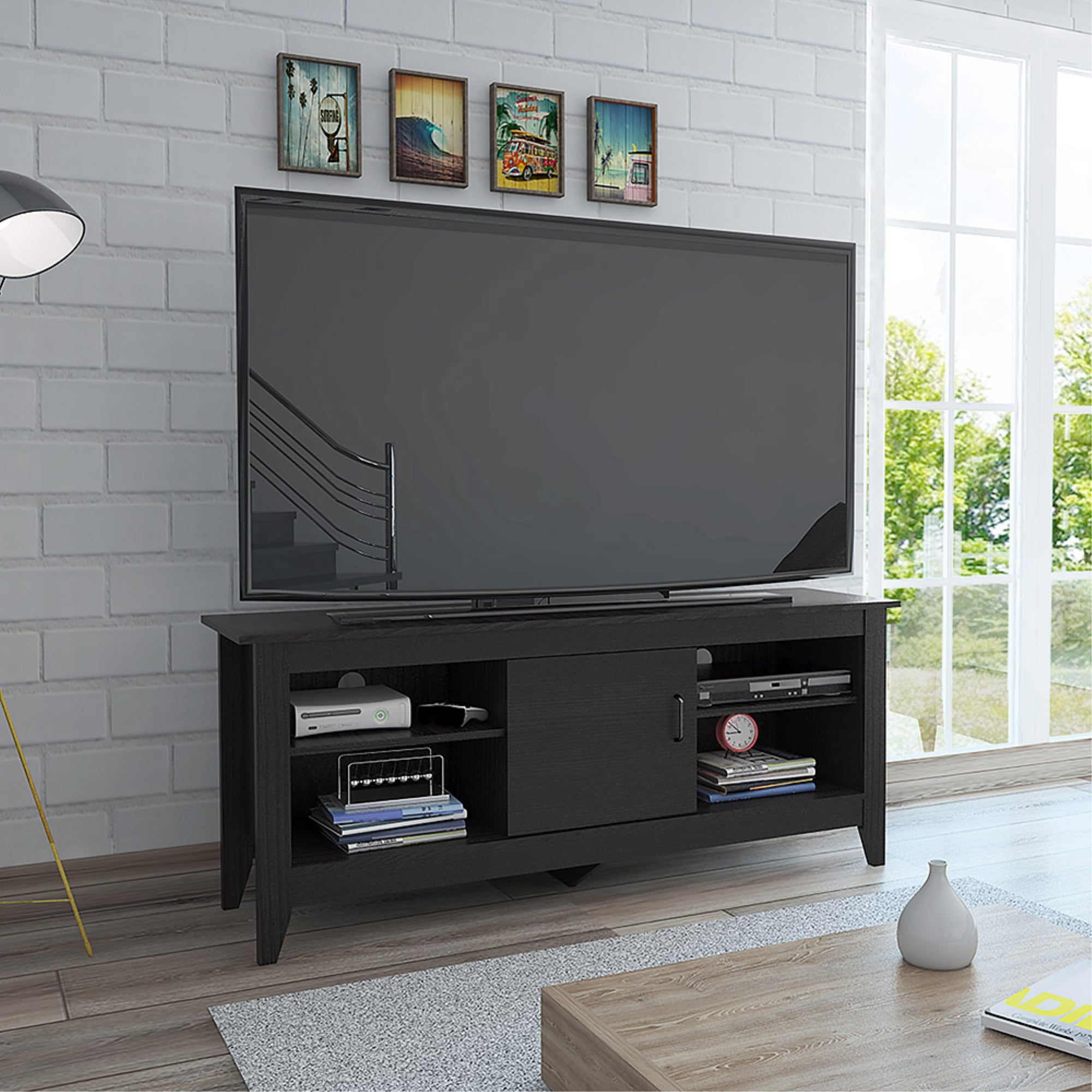 RACK TV 65' 1 PUERTA FM-005N NEGRO - 5