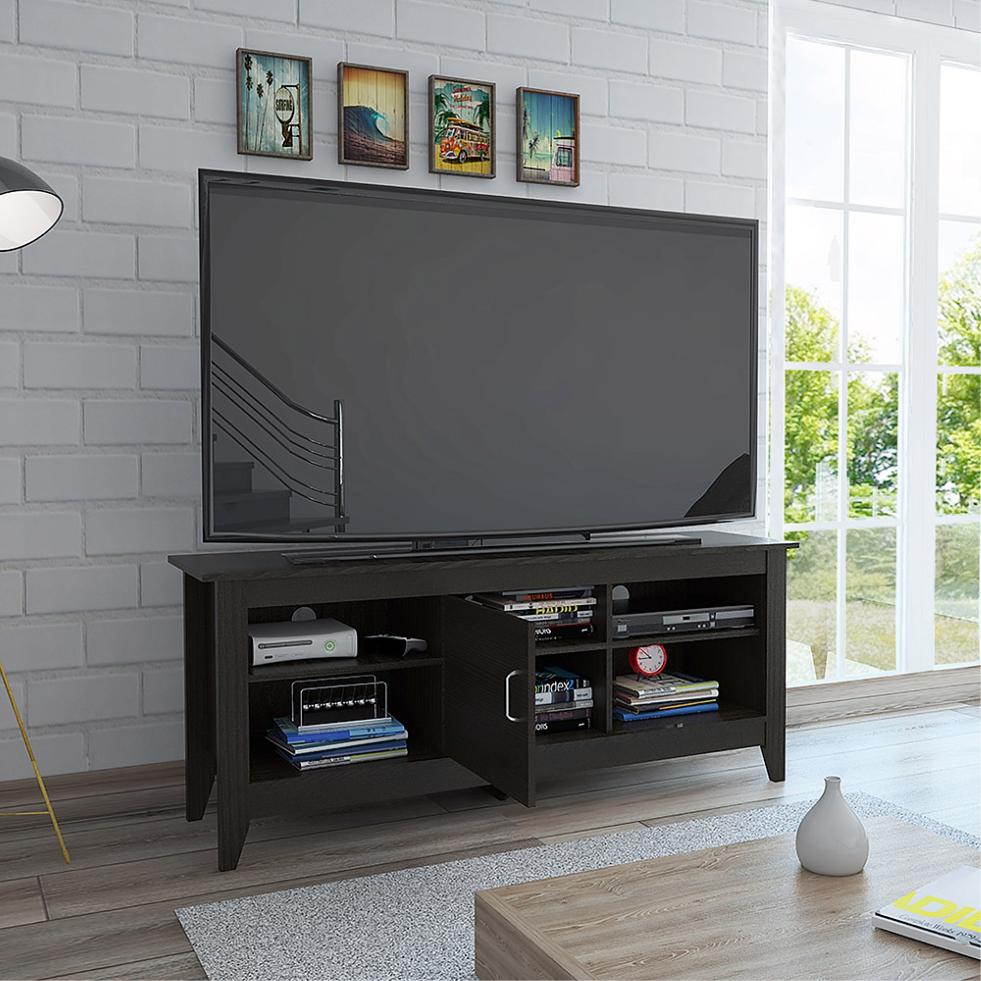 RACK TV 65' 1 PUERTA FM-005N NEGRO - 6