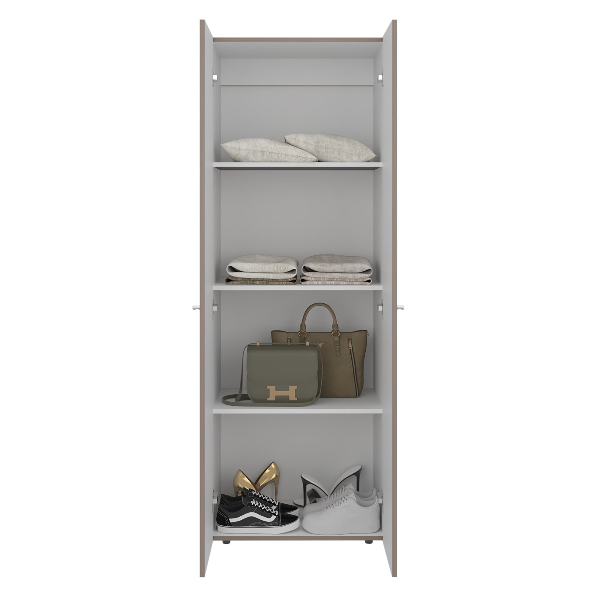CLOSET 2 PUERTAS 170X60X40,2 CM BEIGE - 3