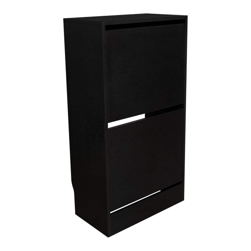 ZAPATERO 2 NIVELES 93,6 X 49 X 28 CM NEGRO - 2