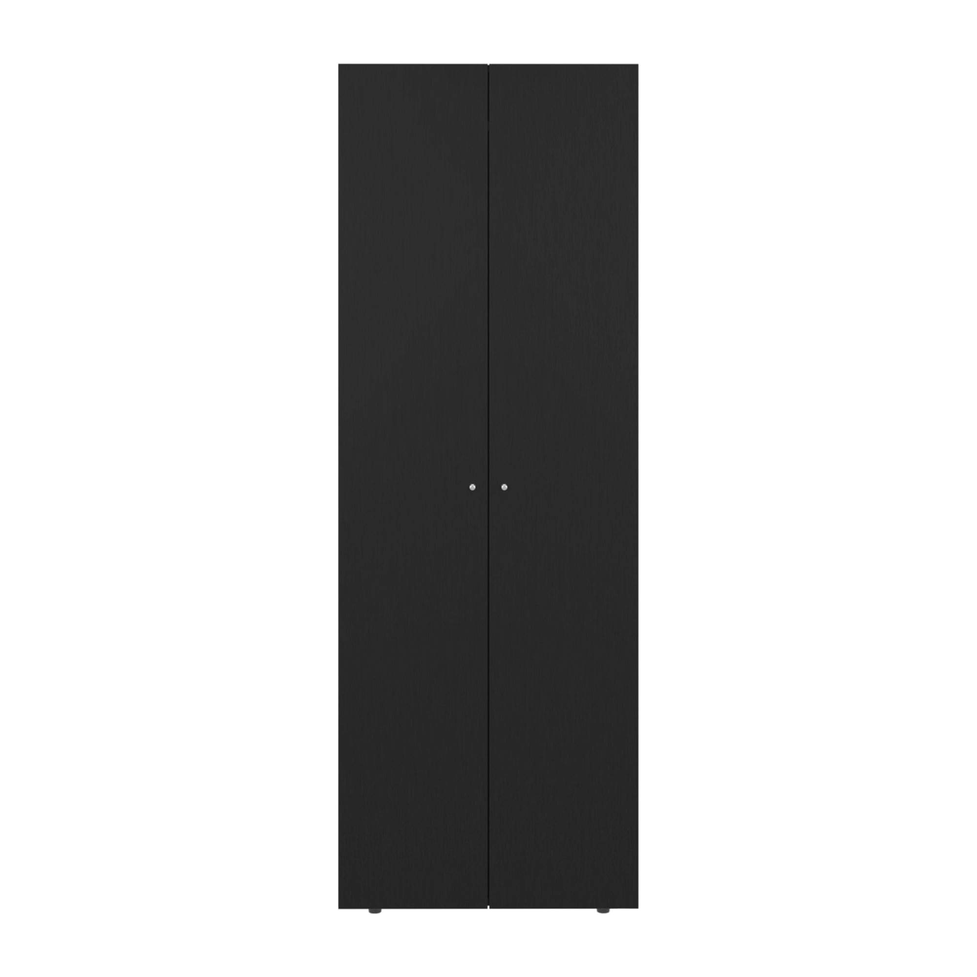 CLOSET COLGADOR 2 PUERTAS 170X60X40,2 CM EN COLOR NEGRO - 2