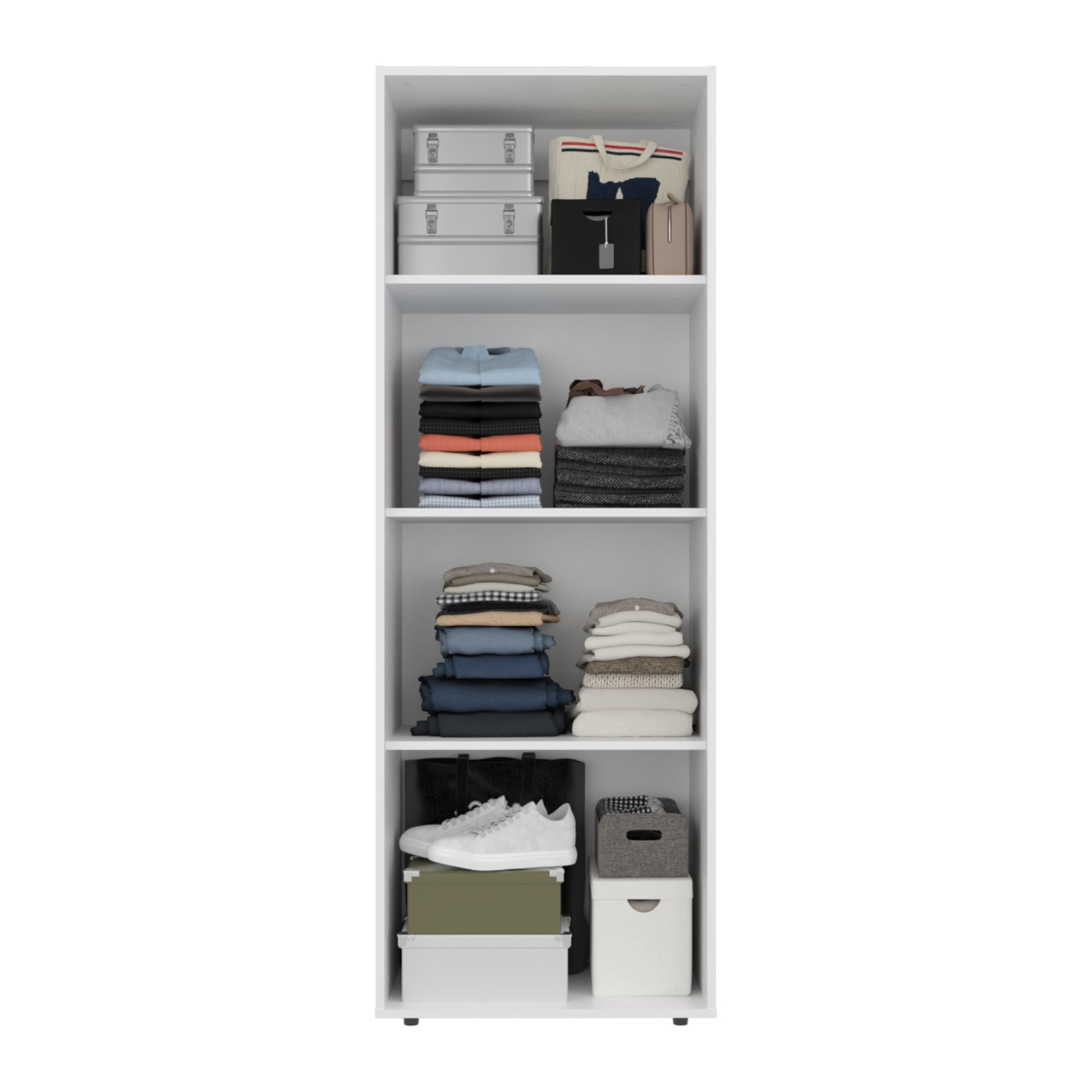 CLOSET 3 PUERTAS 170X60X40,2 CM EN COLOR BLANCO - 5