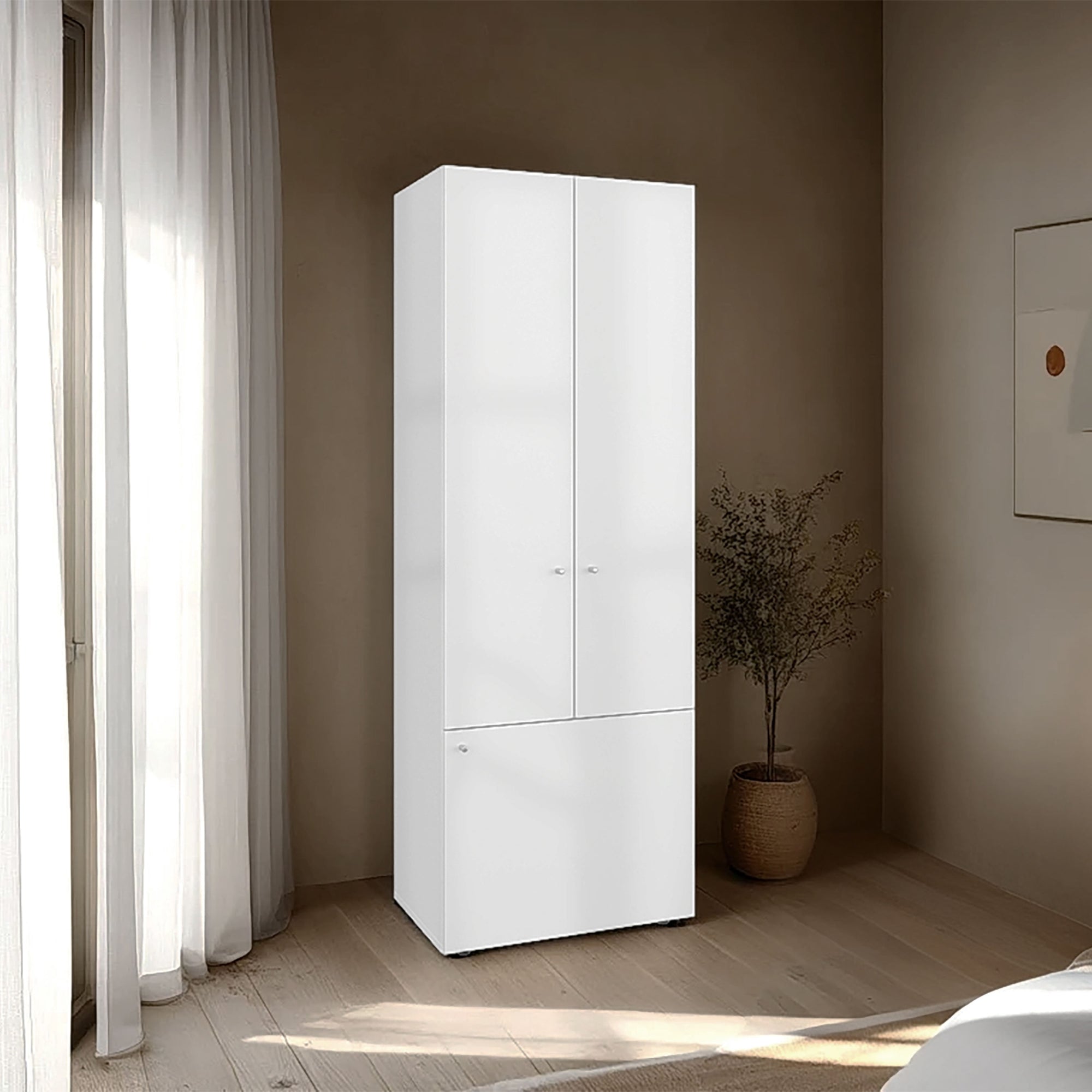 CLOSET 3 PUERTAS 170X60X40,2 CM EN COLOR BLANCO - 6