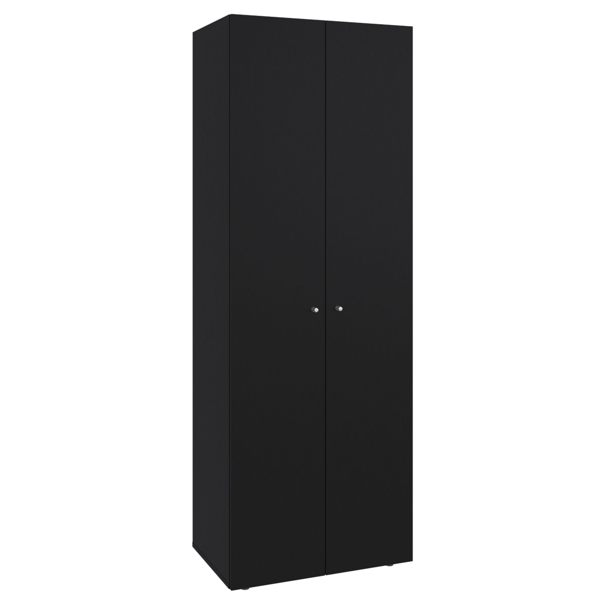 CLOSET 2 PUERTAS 170X60X40,2 CM EN COLOR NEGRO - 1