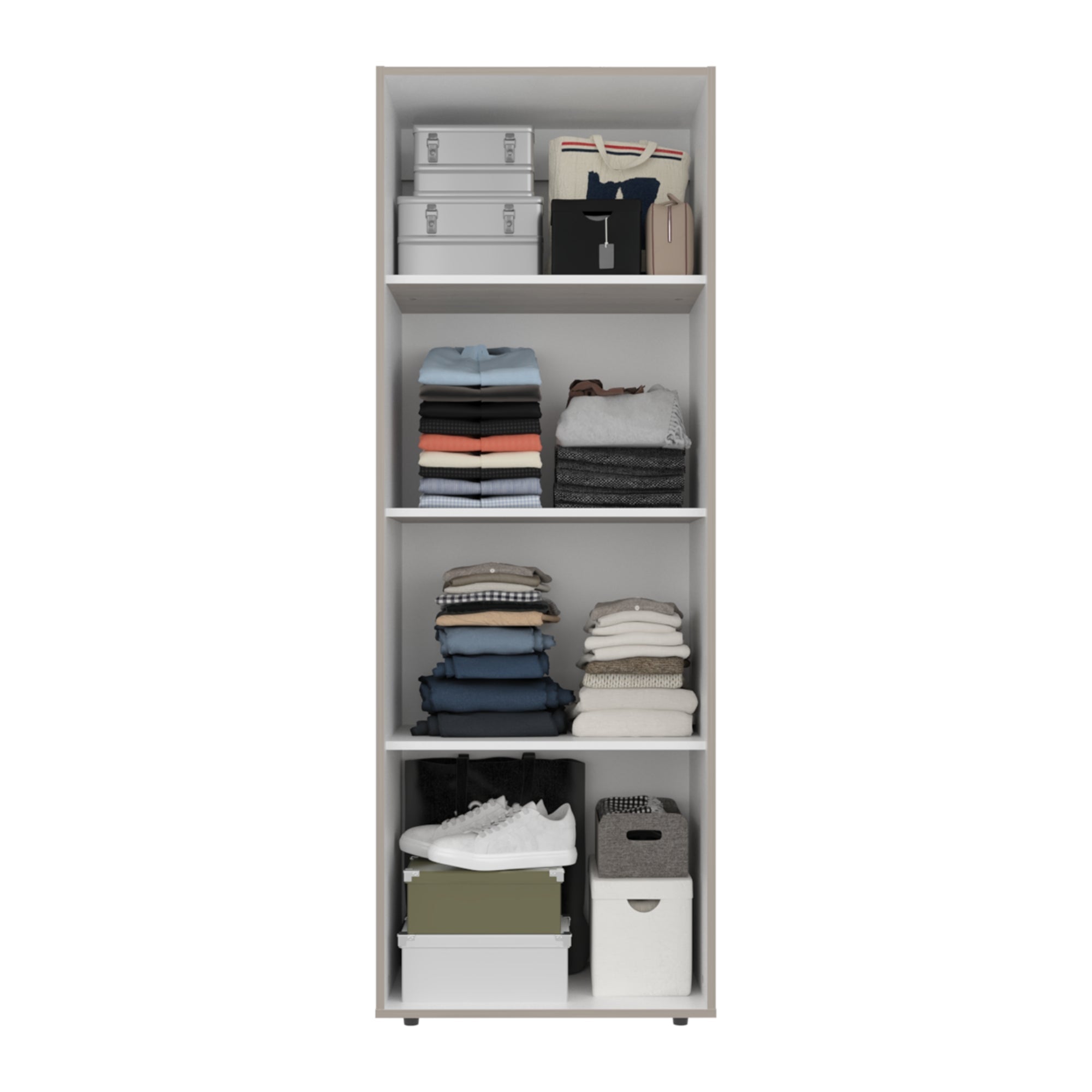 CLOSET 3 PUERTAS 170X60X40,2 CM BEIGE - 4