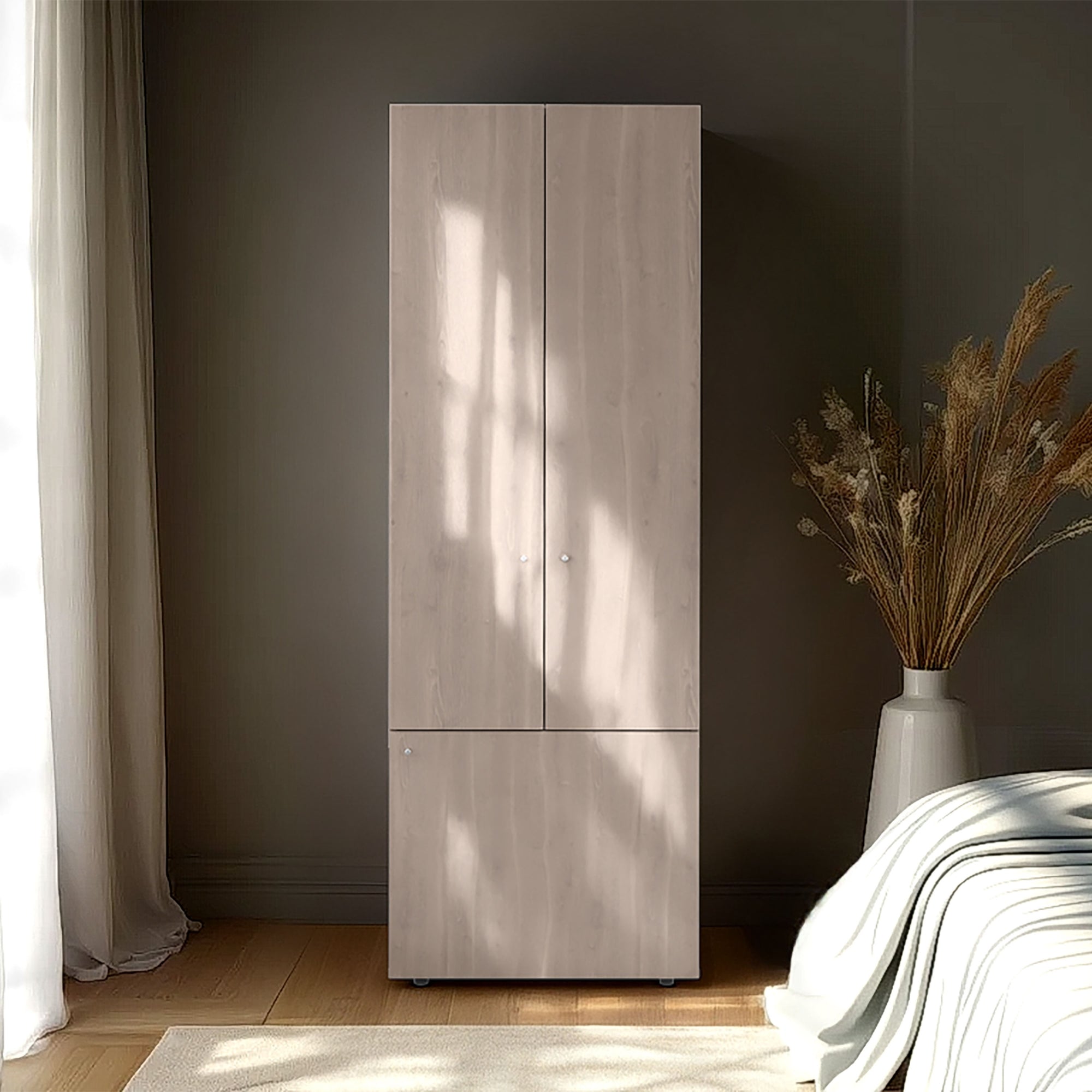 CLOSET 3 PUERTAS 170X60X40,2 CM BEIGE - 6