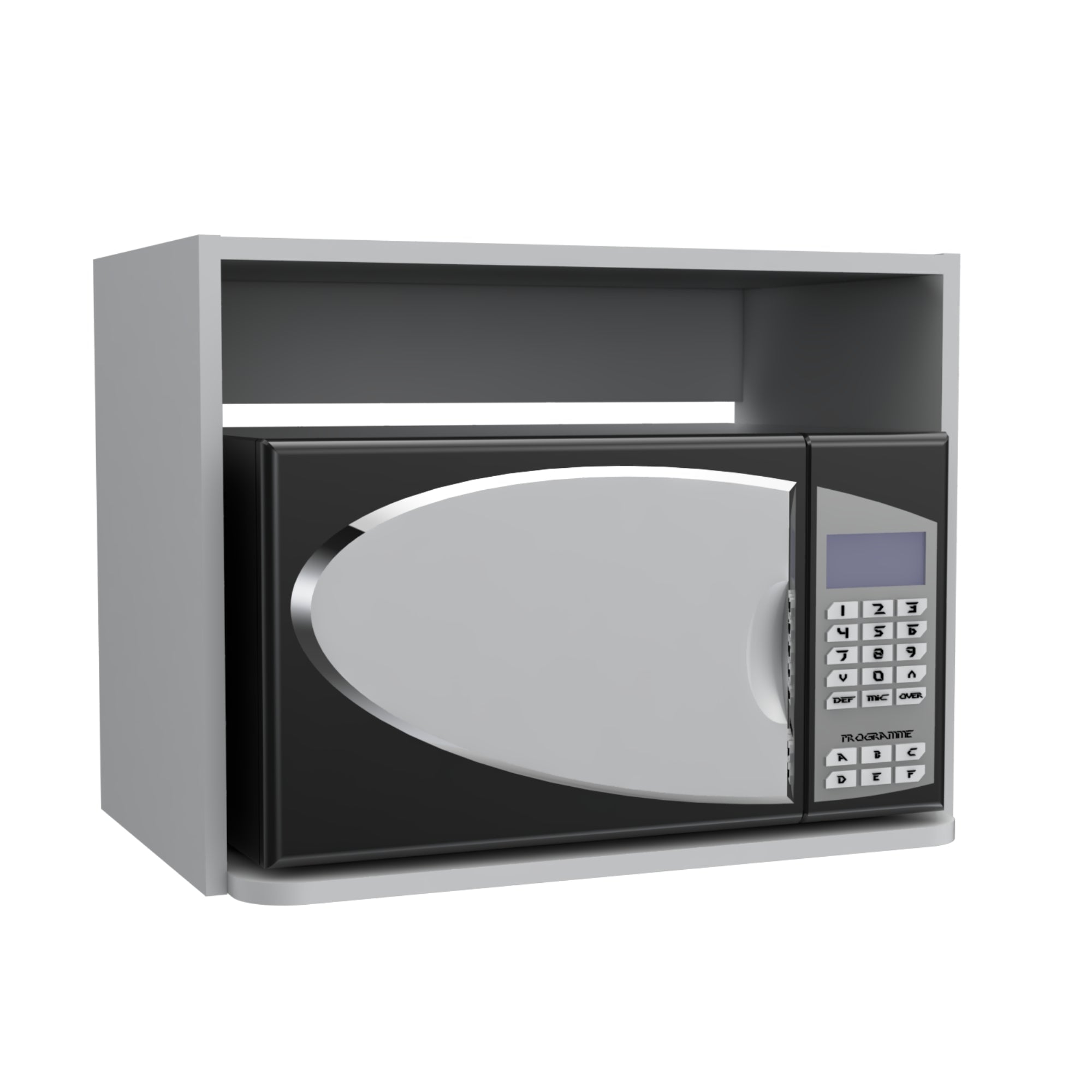 MUEBLE PARA MICROONDAS 60X45X40 CM EN COLOR BLANCO - 4